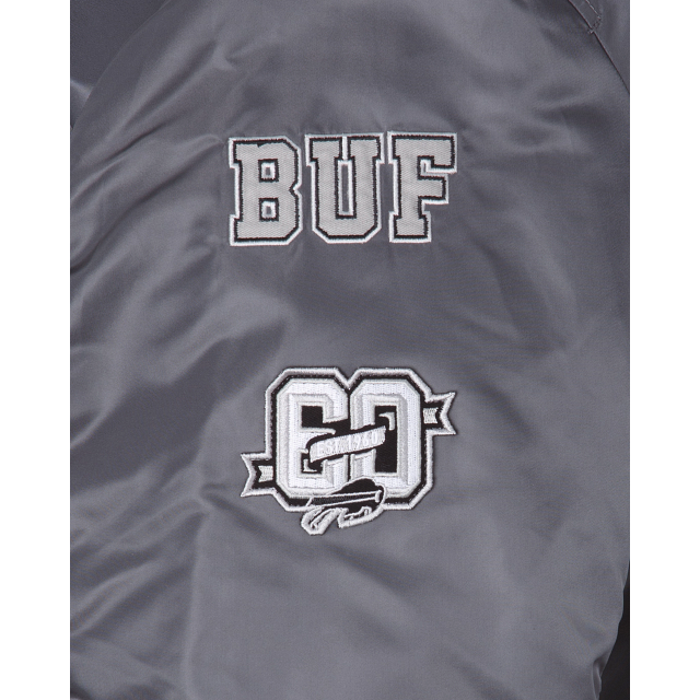 Alpha Industries X Buffalo Bills Gray MA-1 Bomber Jacket