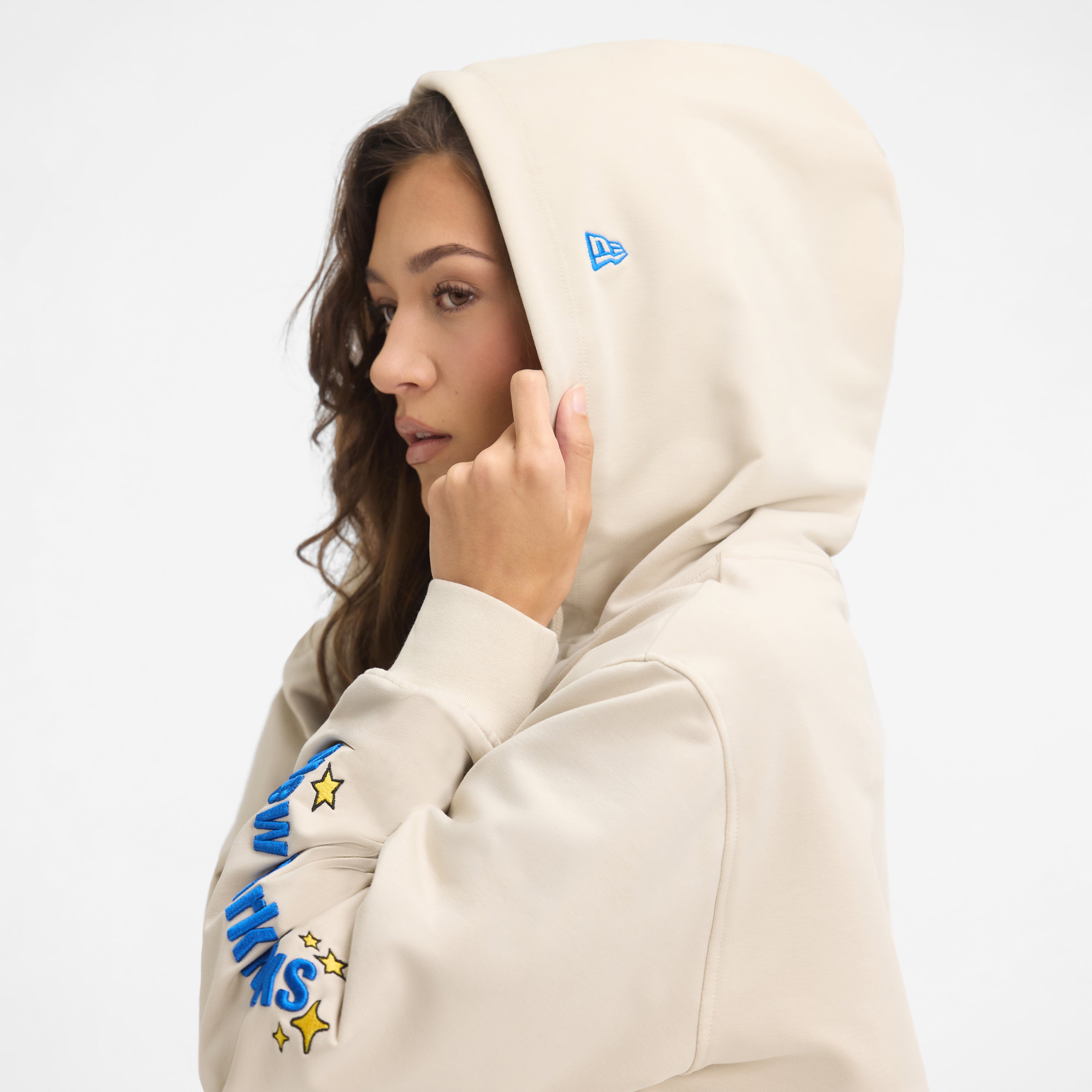 New York Mets Stone Logo Select Full-Zip Hoodie