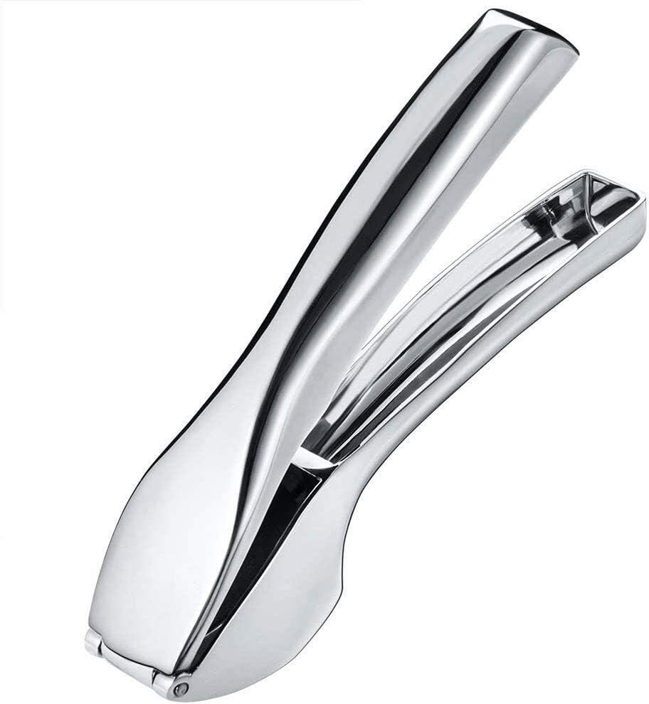 Kitchen Premium Garlic Press Stainless Steel Garlic Crusher Press Easy to Use Food Helper