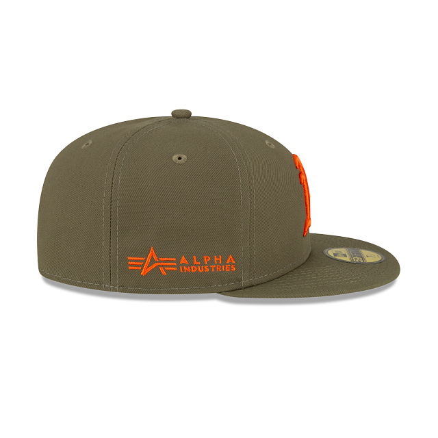 Alpha Industries X Athletics Green 59FIFTY Fitted Hat