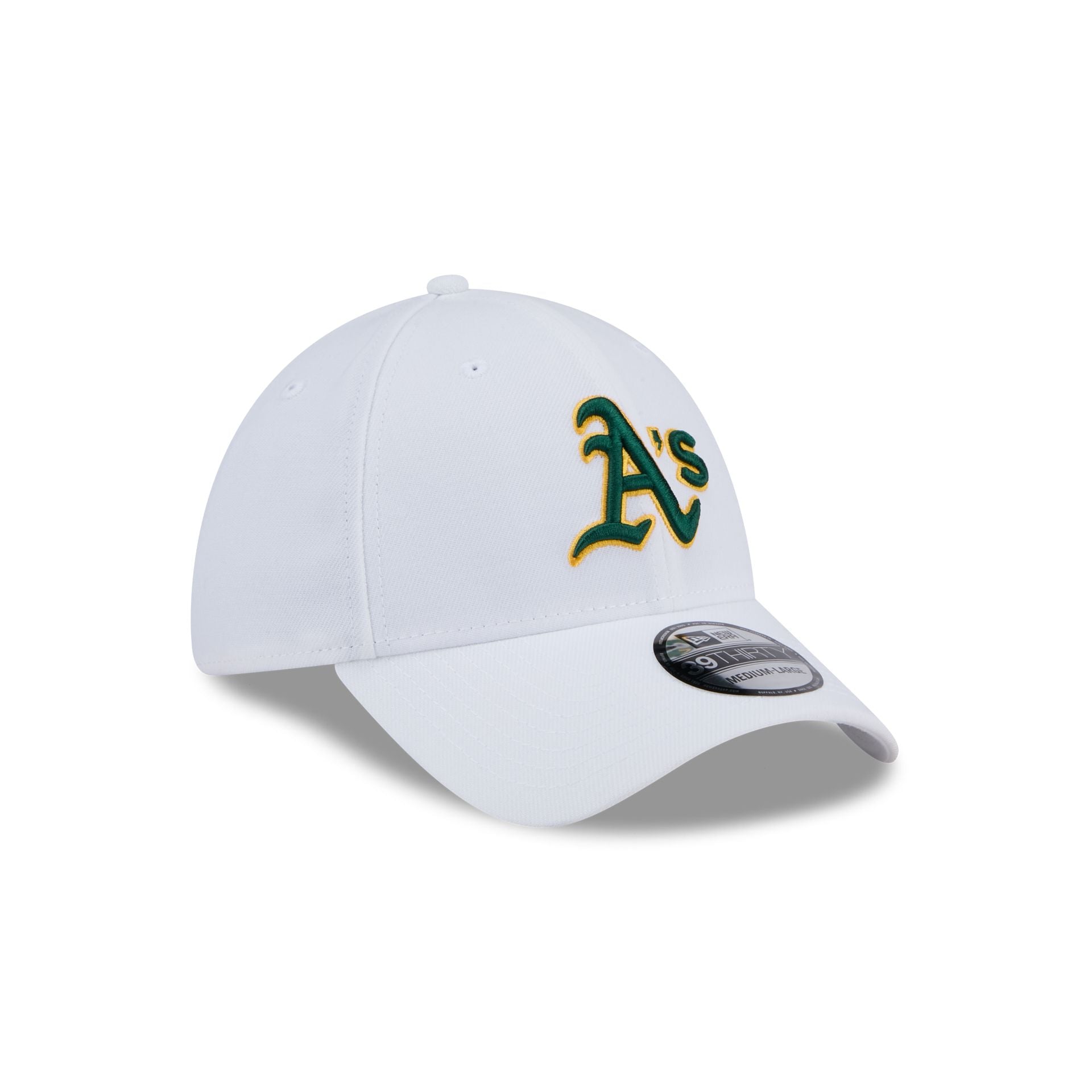 Athletics Optic White 39THIRTY Stretch Fit Hat