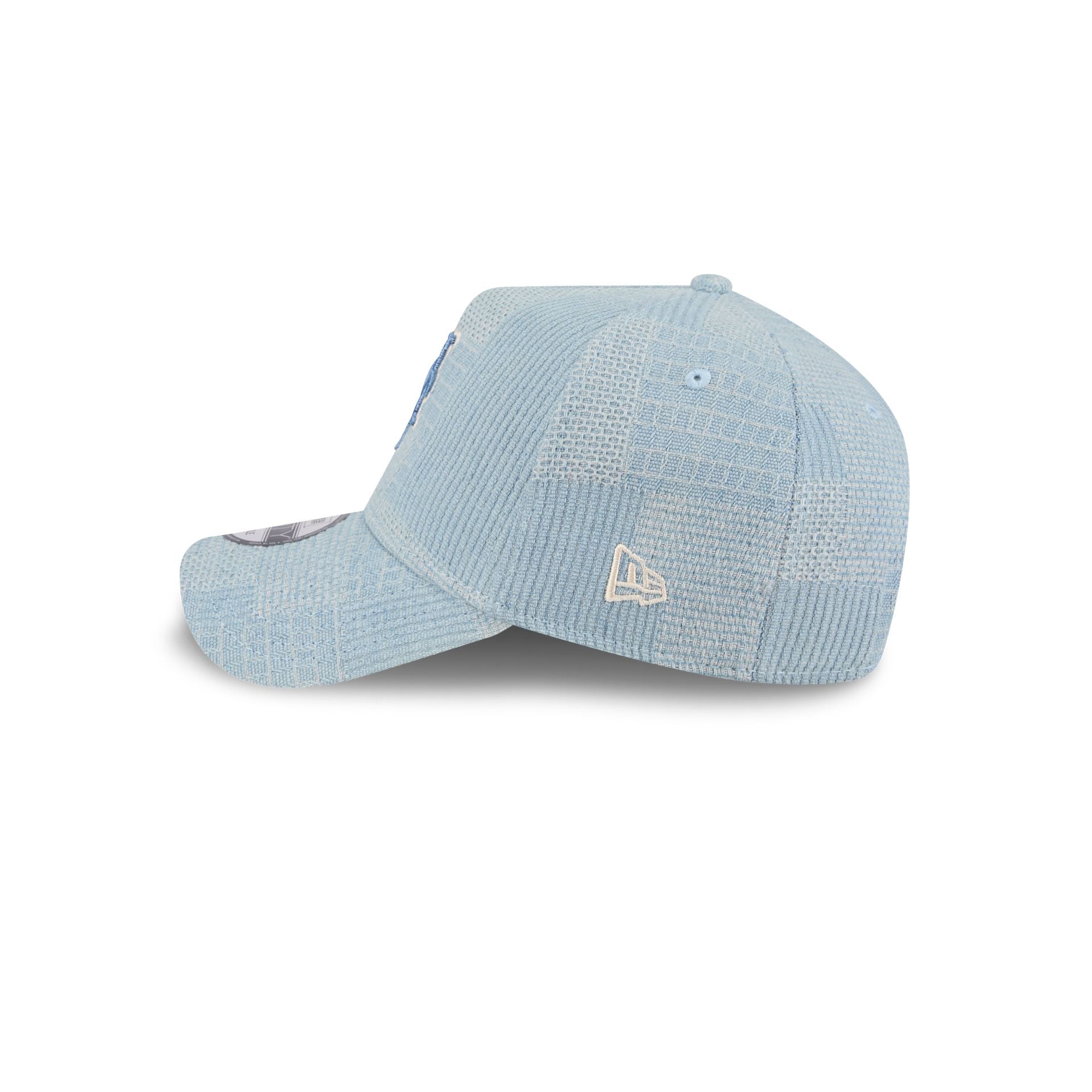 New York Mets Logo Essentials Denim 9FORTY A-Frame Snapback Hat