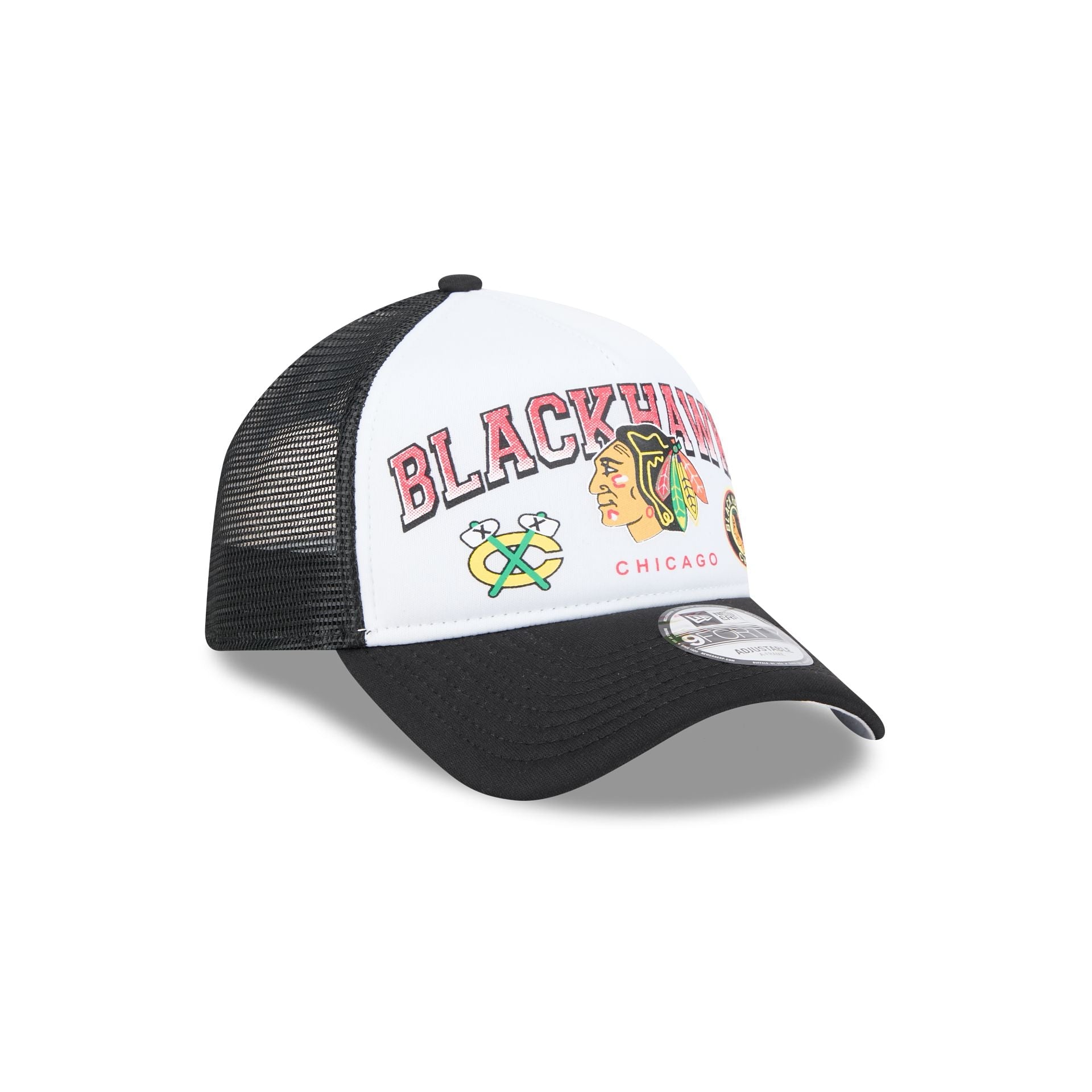 Chicago Blackhawks Sport Classics 9FORTY A-Frame Trucker Hat