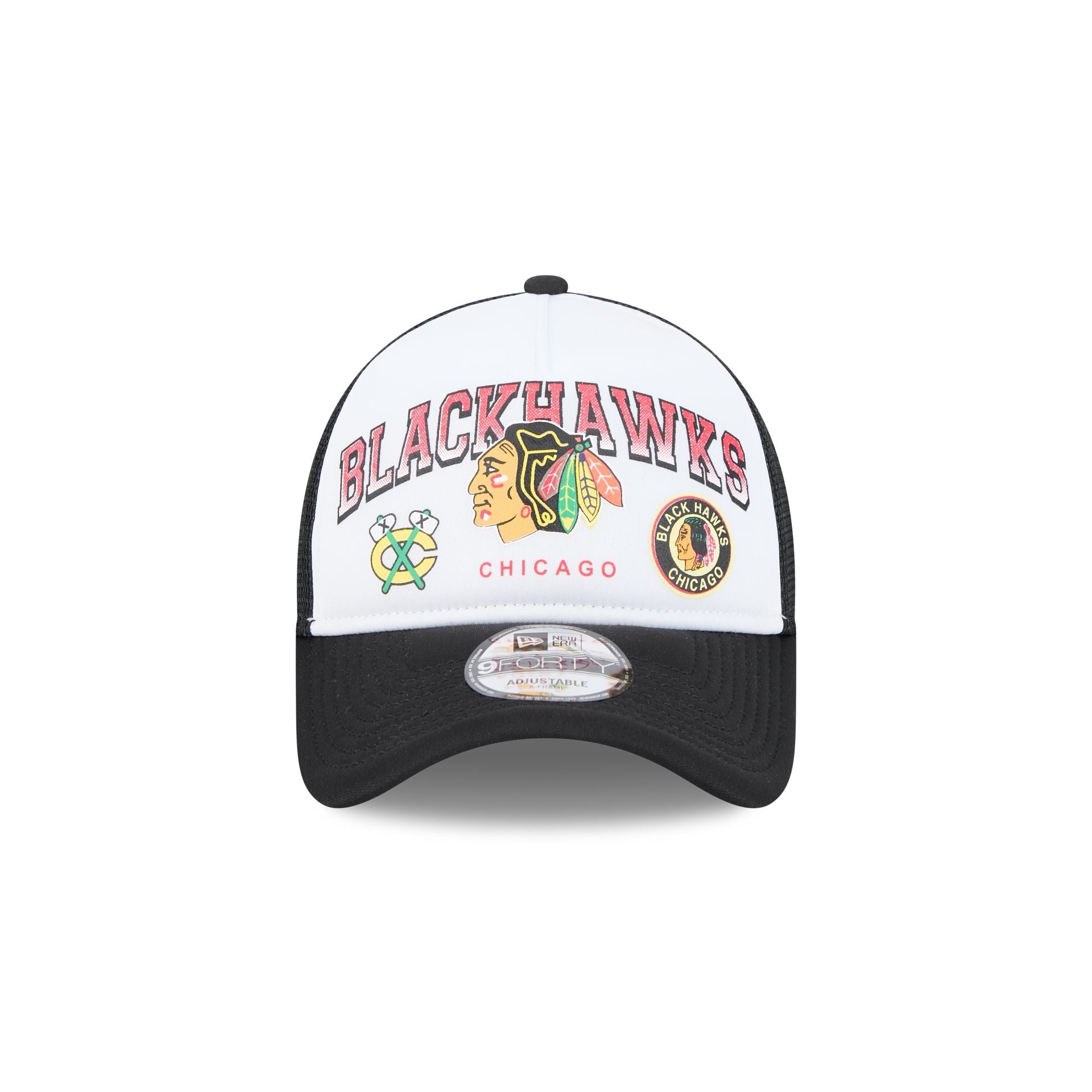 Chicago Blackhawks Sport Classics 9FORTY A-Frame Trucker Hat
