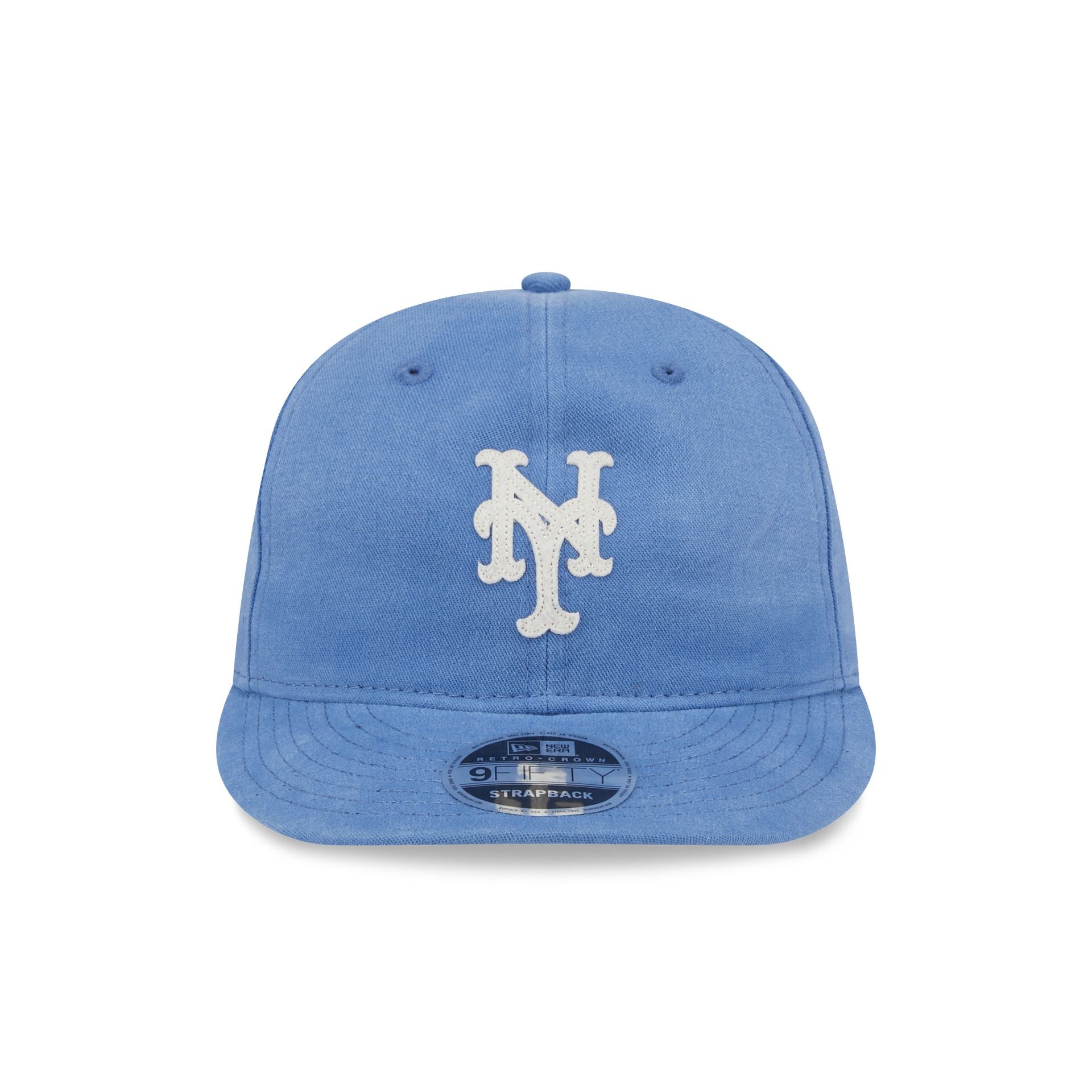New York Mets Canvas Felt Retro Crown 9FIFTY Strapback Hat