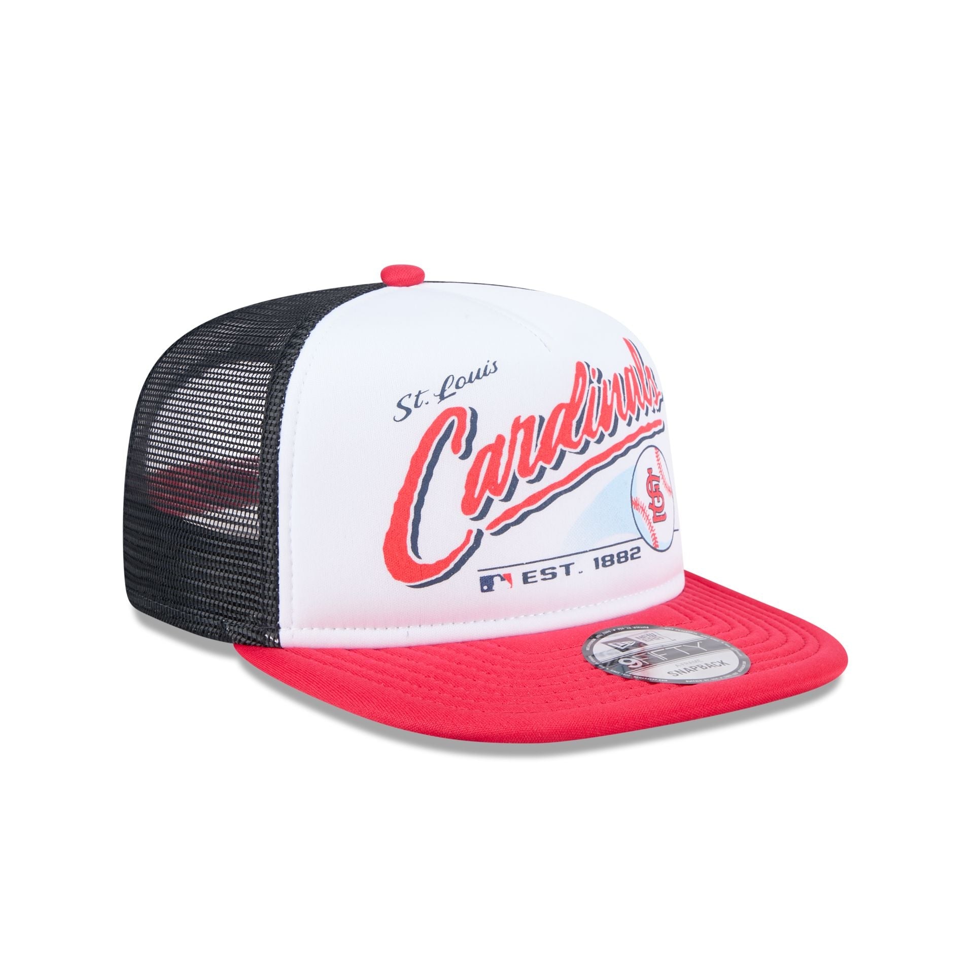 St. Louis Cardinals Retro Script 9FIFTY A-Frame Trucker Hat