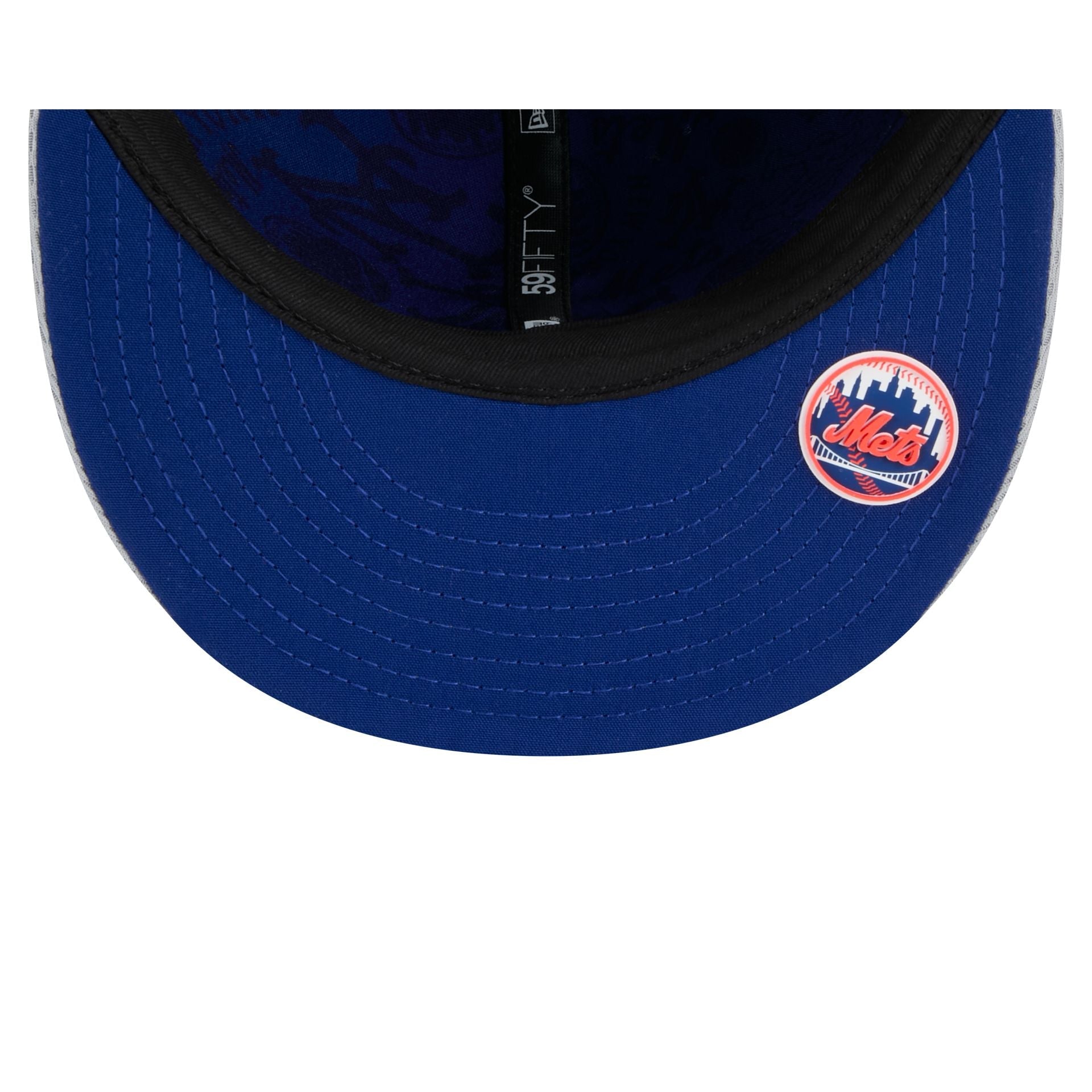 New York Mets 2025 Clubhouse Gray 59FIFTY Fitted Hat