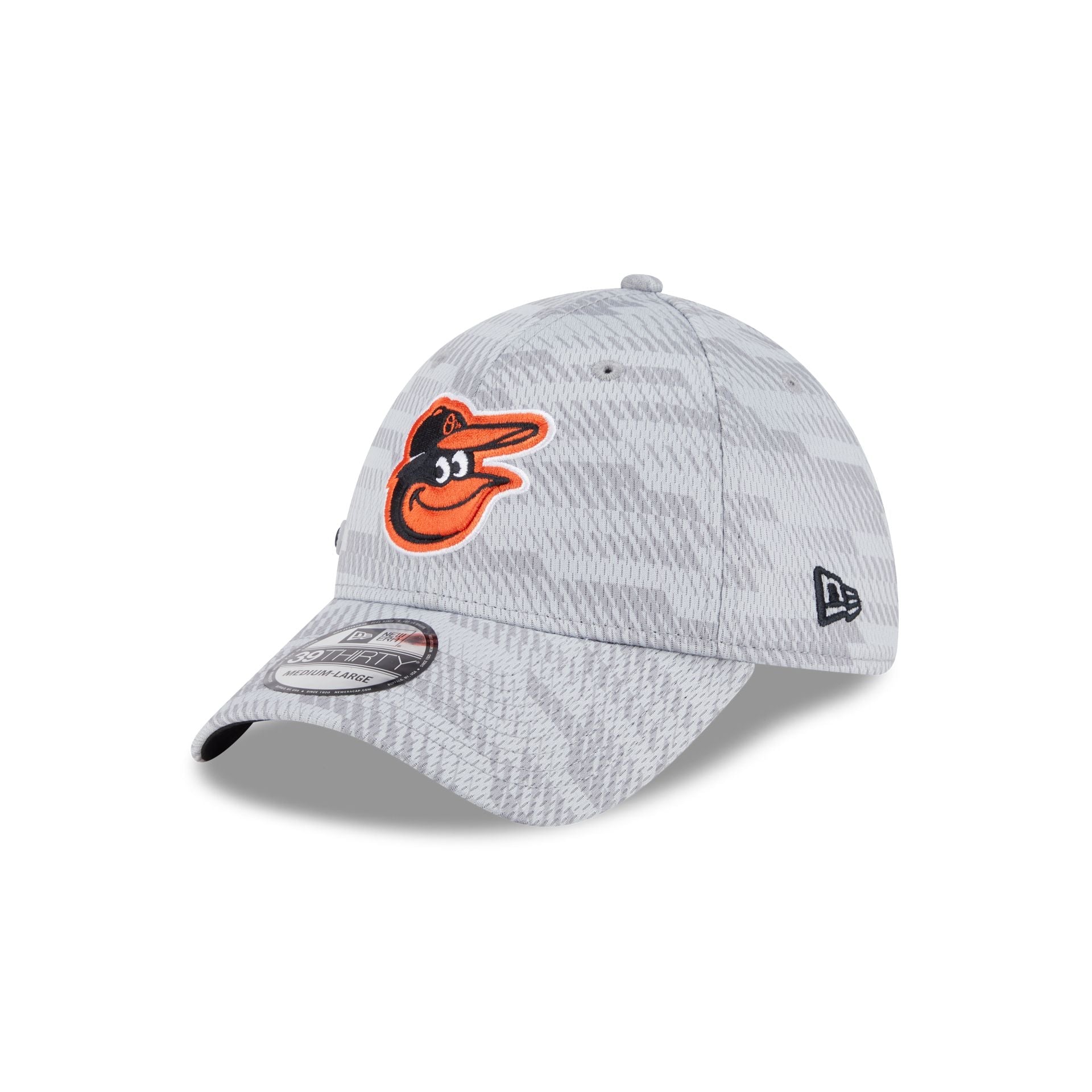 Baltimore Orioles 2025 Clubhouse Gray 39THIRTY Stretch Fit