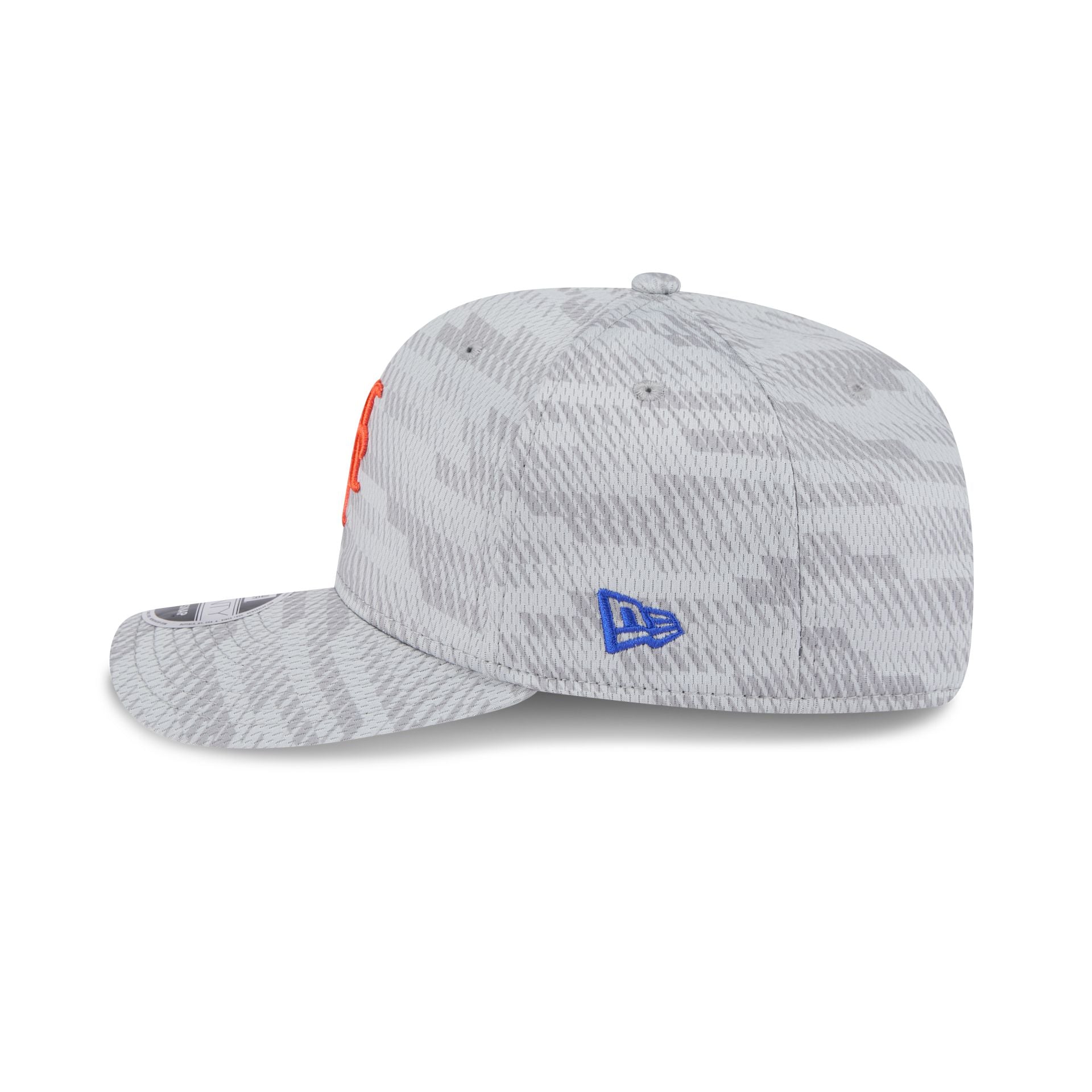 New York Mets 2025 Clubhouse Gray 9SEVENTY Stretch-Snap Hat
