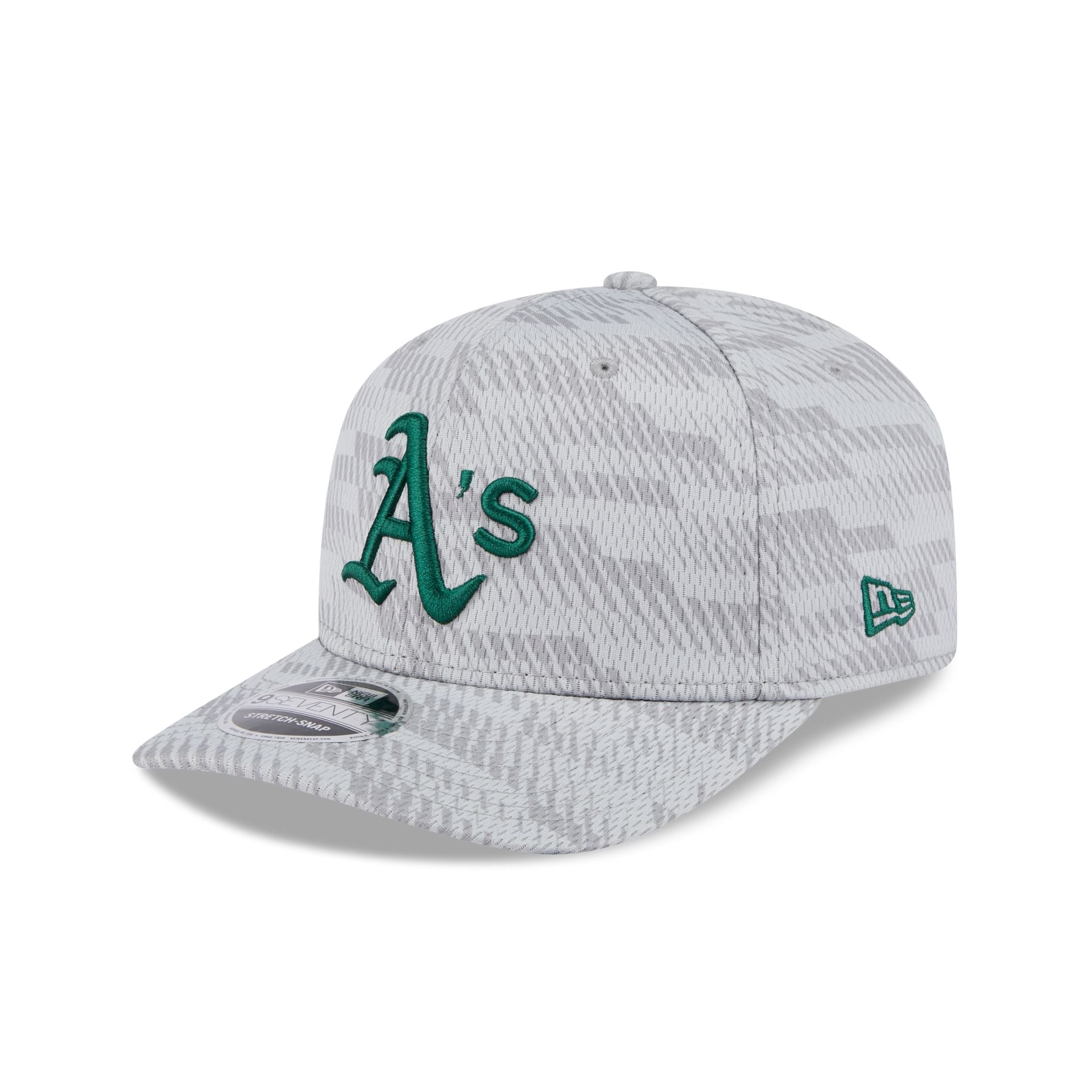 Athletics 2025 Clubhouse Gray 9SEVENTY Stretch-Snap Hat
