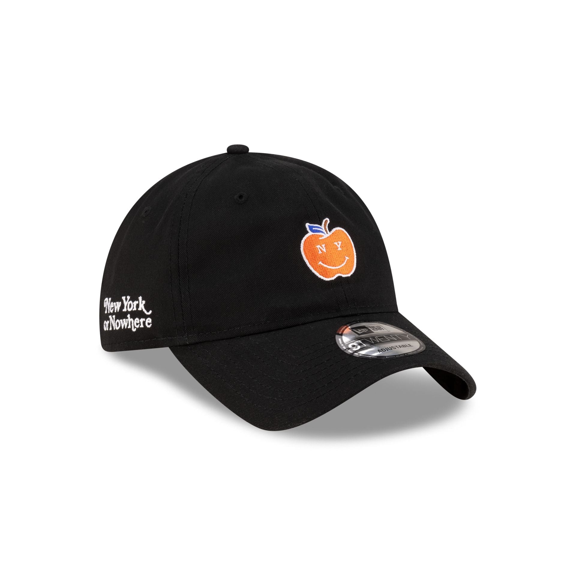 New York or Nowhere x New York Mets Black Apple 9TWENTY Adjustable Hat