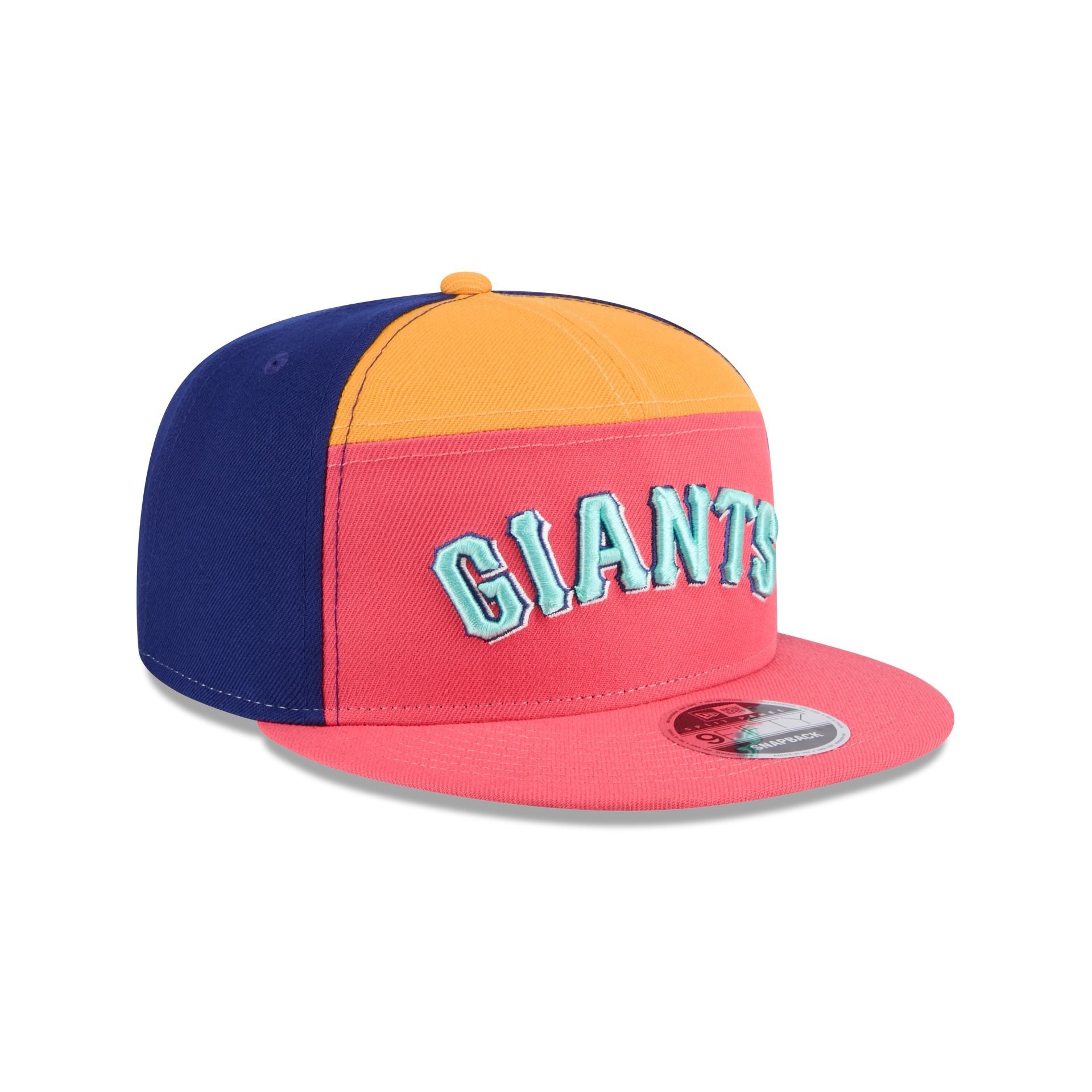 San Francisco Giants Coral Split Panel 9FIFTY Snapback Hat
