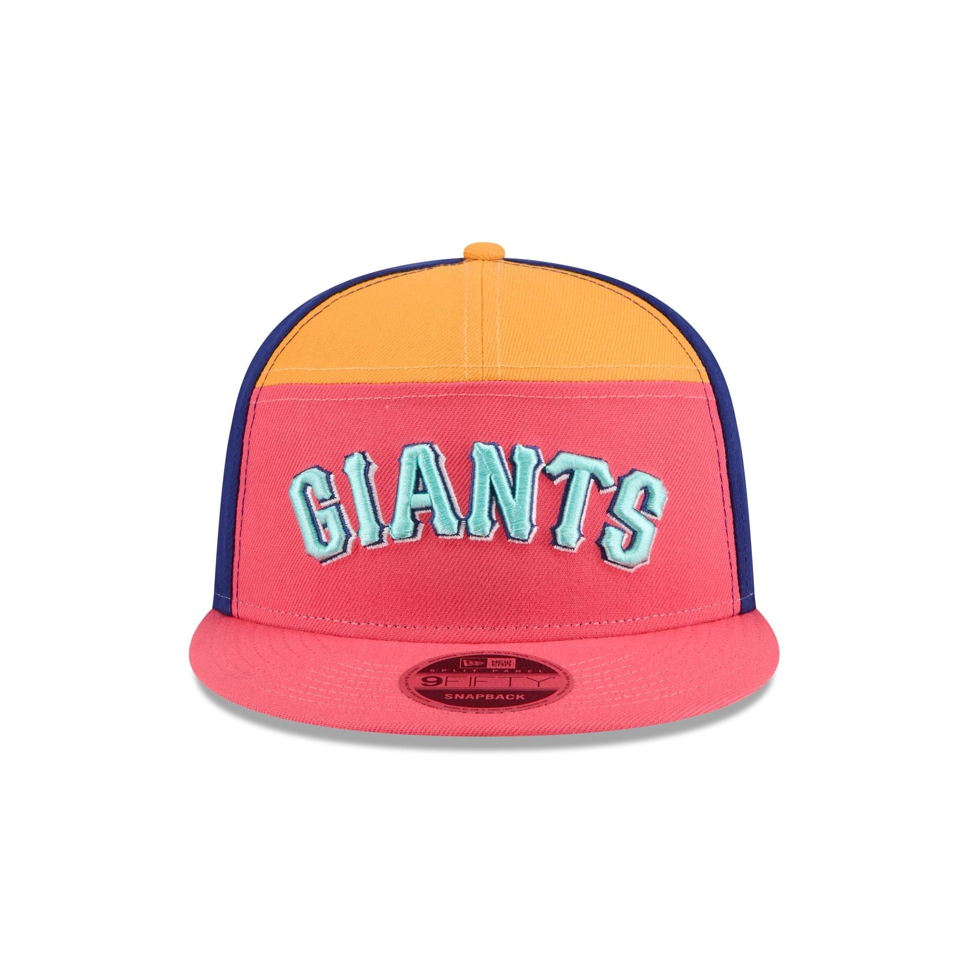 San Francisco Giants Coral Split Panel 9FIFTY Snapback Hat