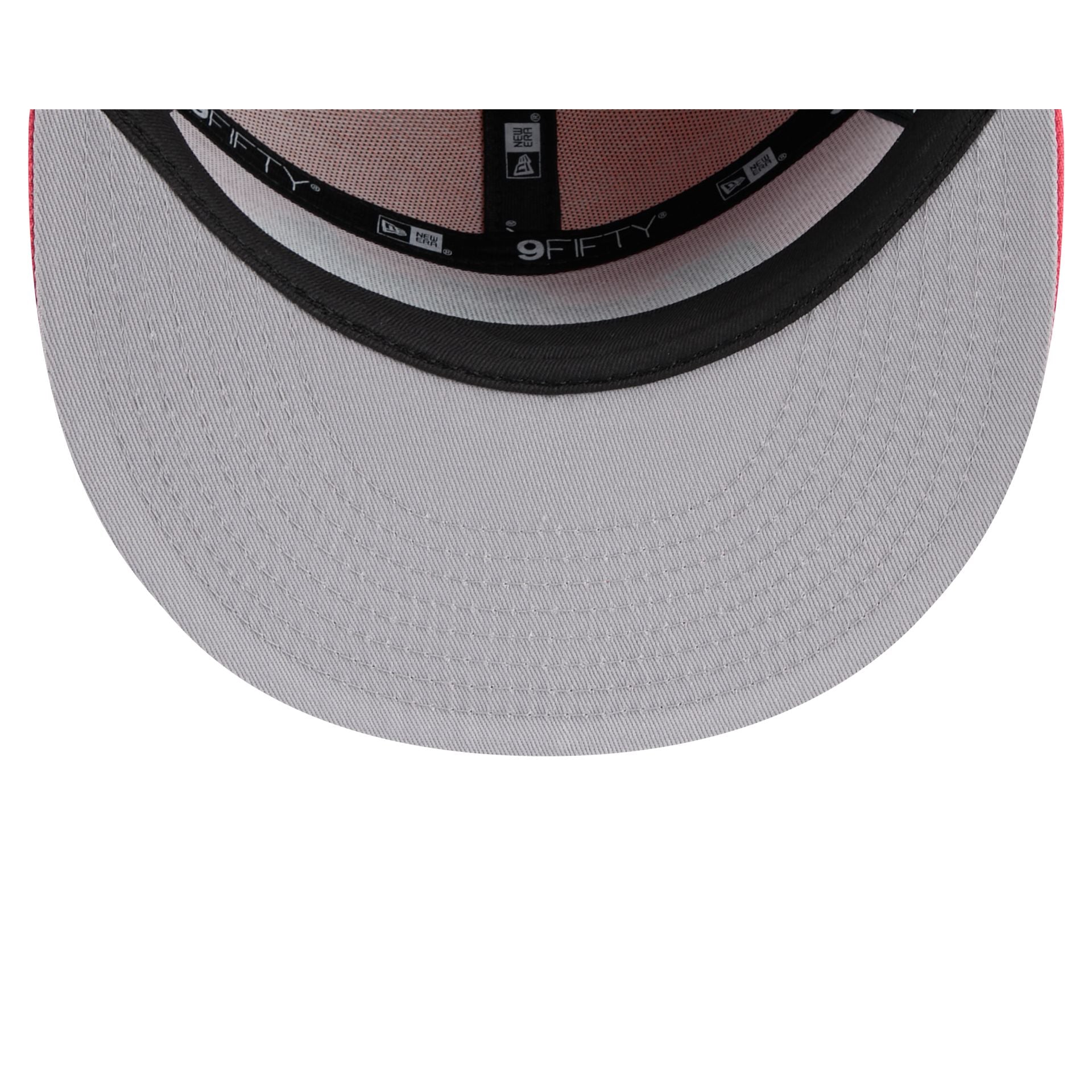 New York Mets Coral Split Panel 9FIFTY Snapback Hat