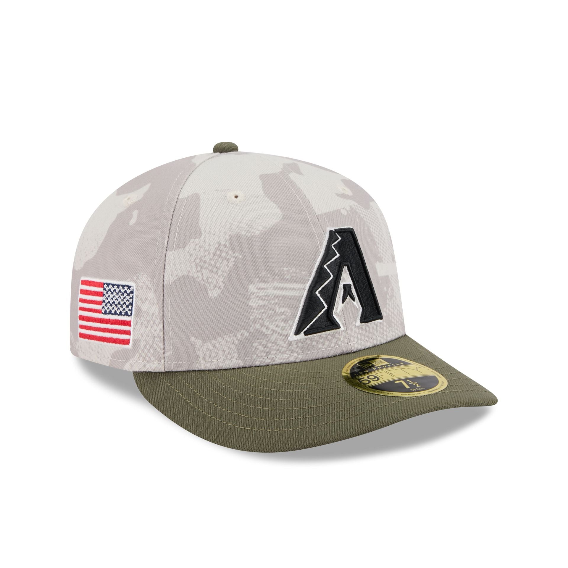 Arizona Diamondbacks Armed Forces Day 2025 Low Profile 59FIFTY Fitted Hat