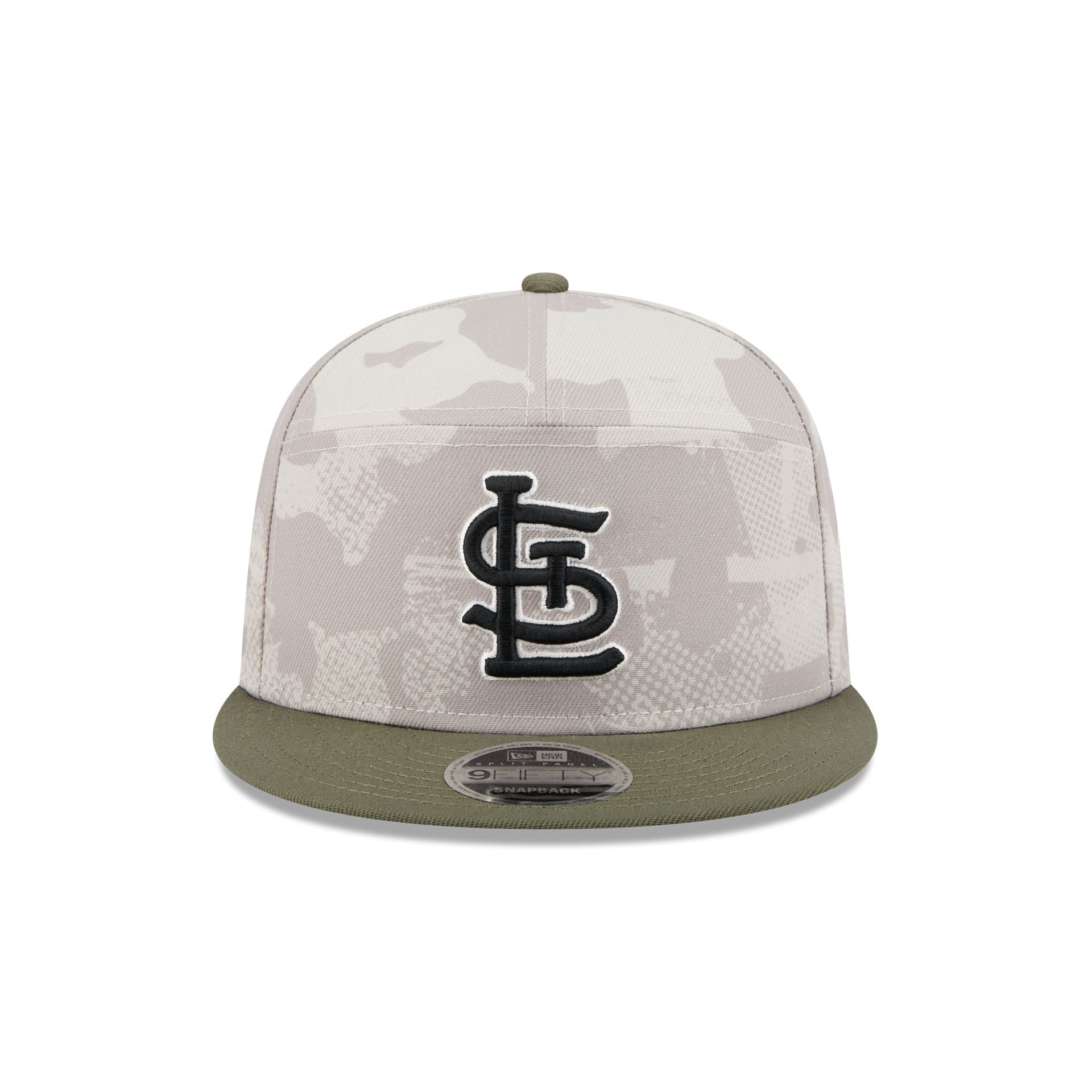 St. Louis Cardinals Armed Forces Day 2025 Split Panel 9FIFTY Snapback Hat