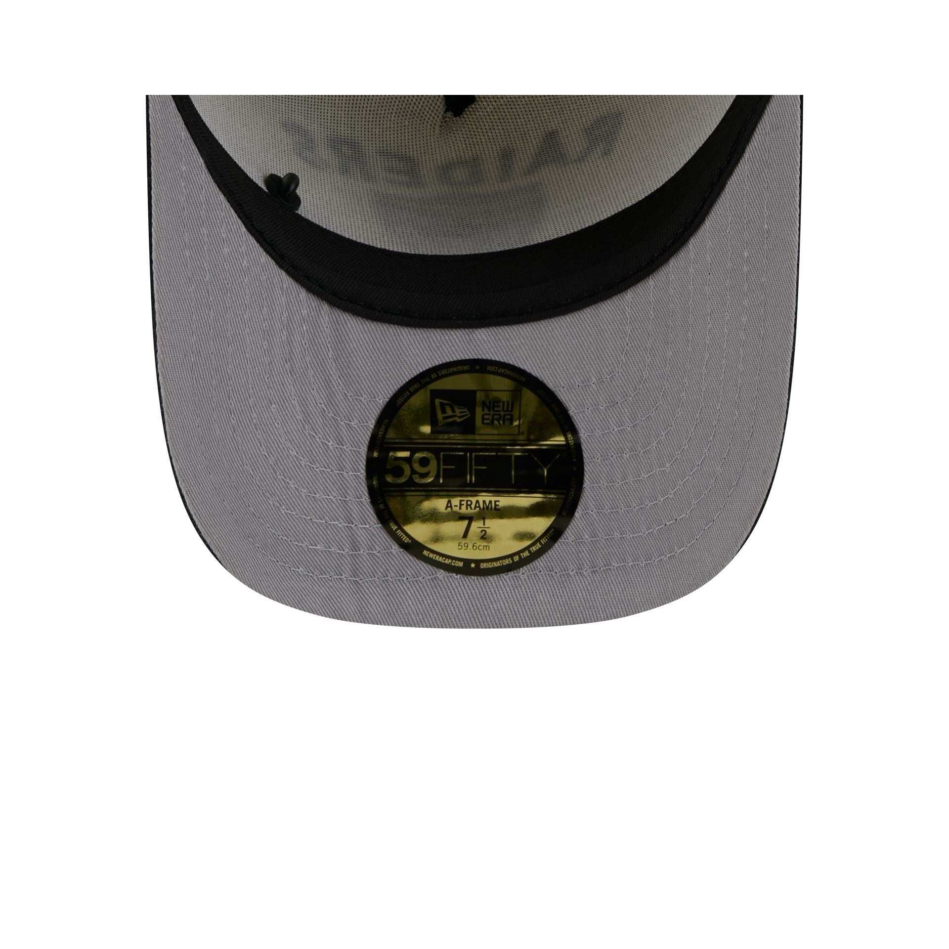 Las Vegas Raiders 2025 Draft Chrome White 59FIFTY A-Frame Fitted Hat
