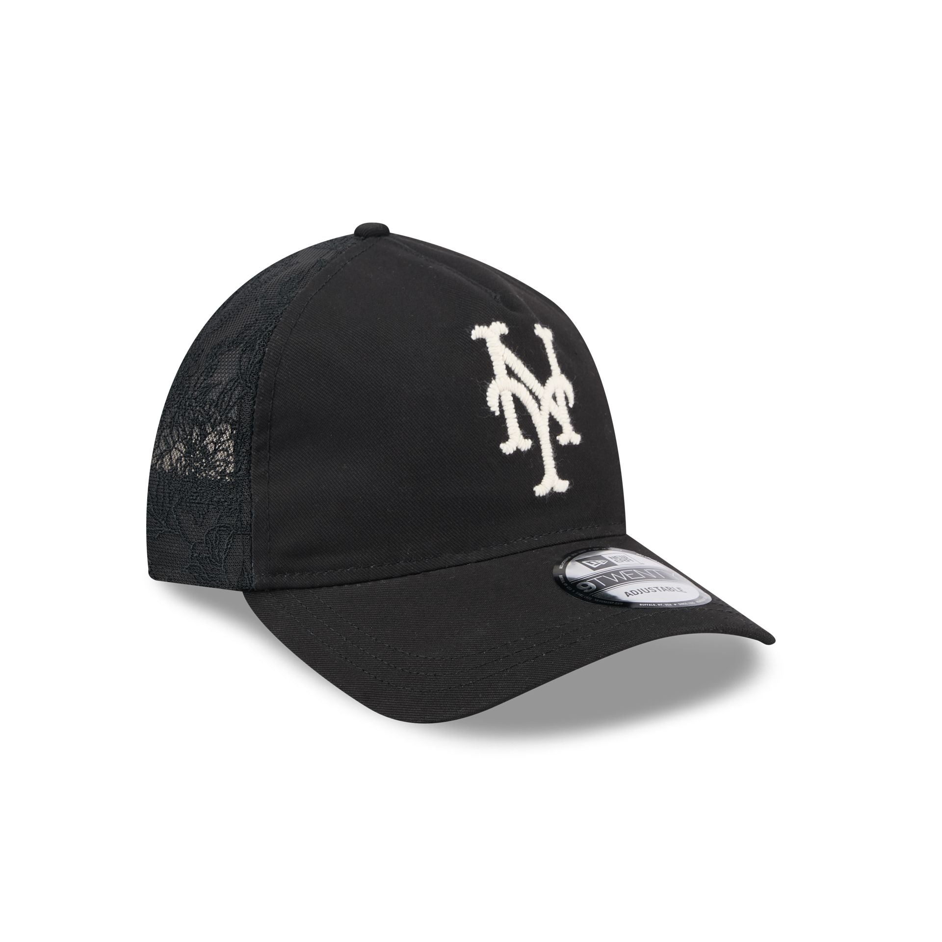 New York Mets Embroidered Mesh 9TWENTY A-Frame Adjustable Hat