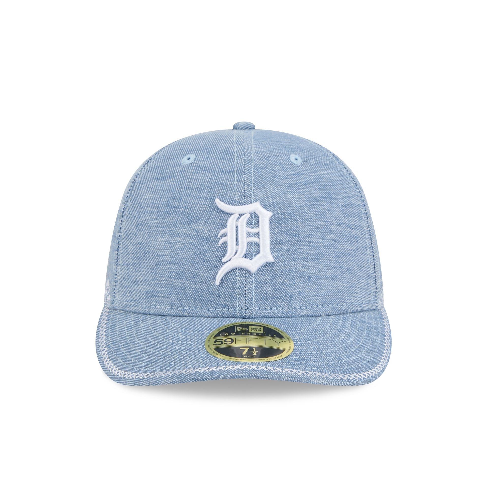 Detroit Tigers Hand Stitched Chambray Low Profile 59FIFTY Fitted Hat