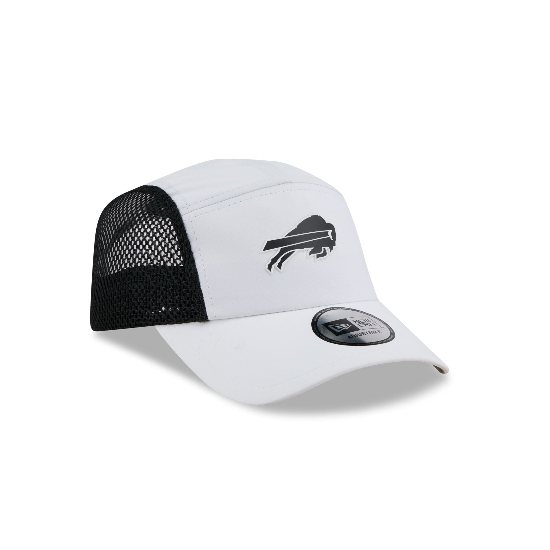 Buffalo Bills White Poly Runner Adjustable Hat