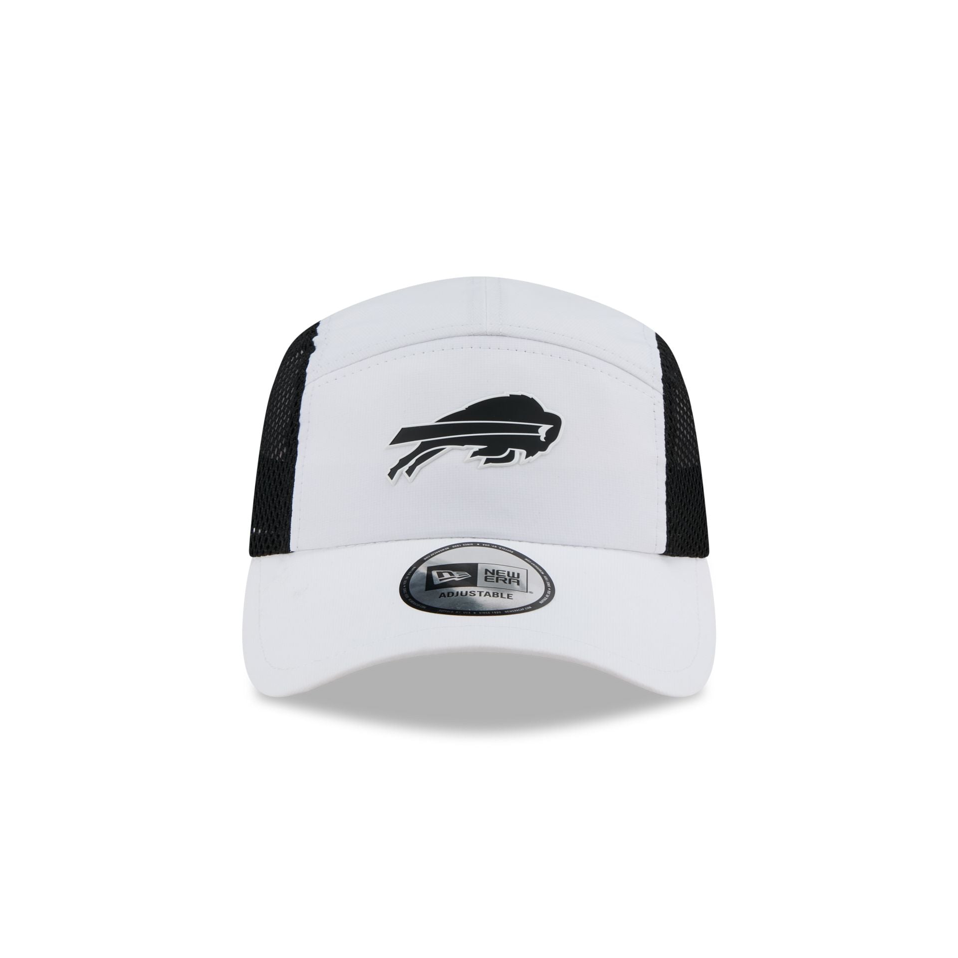 Buffalo Bills White Poly Runner Adjustable Hat