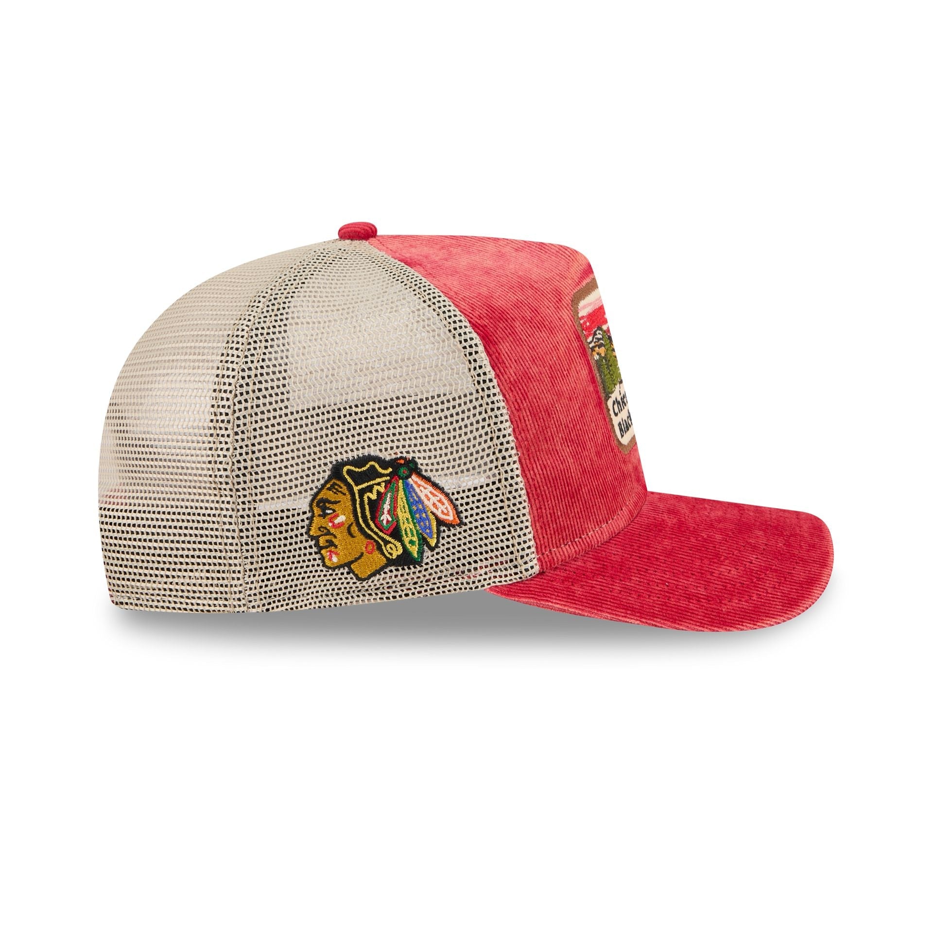 Chicago Blackhawks Vintage Landscape 9FIFTY A-Frame Trucker Hat