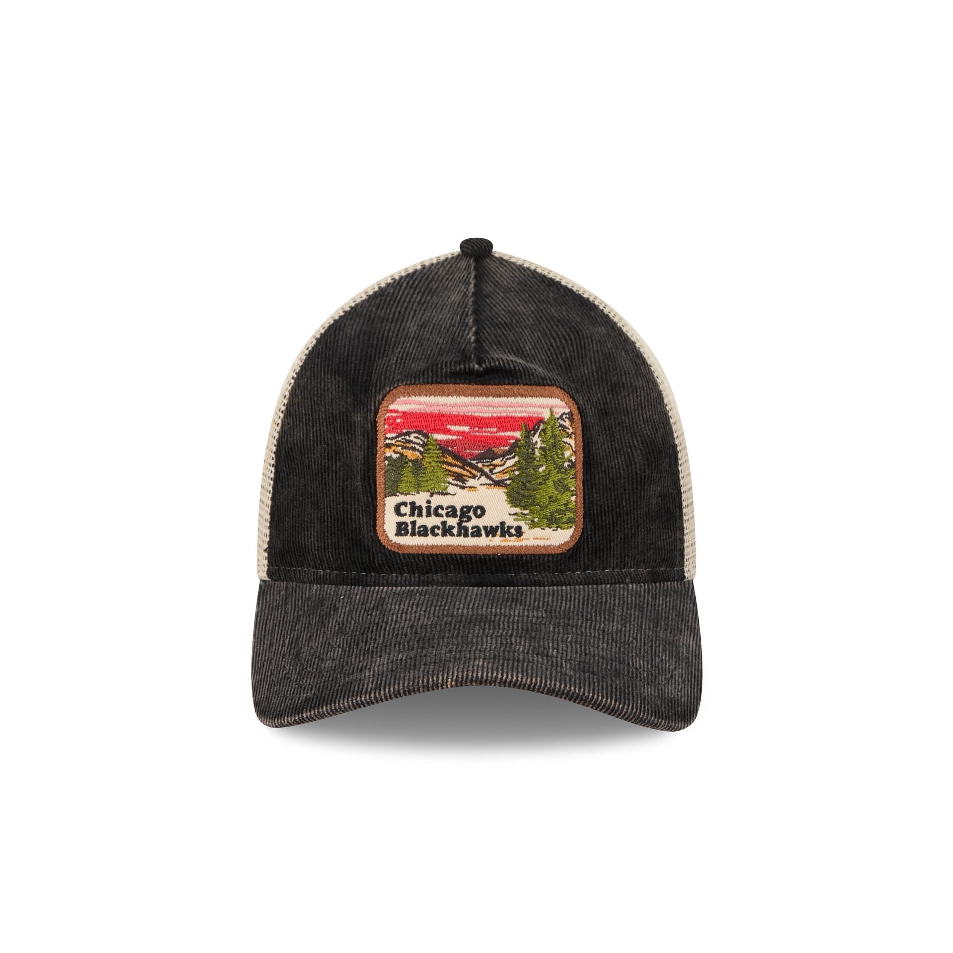 Chicago Blackhawks Vintage Landscape 9TWENTY A-Frame Trucker Hat
