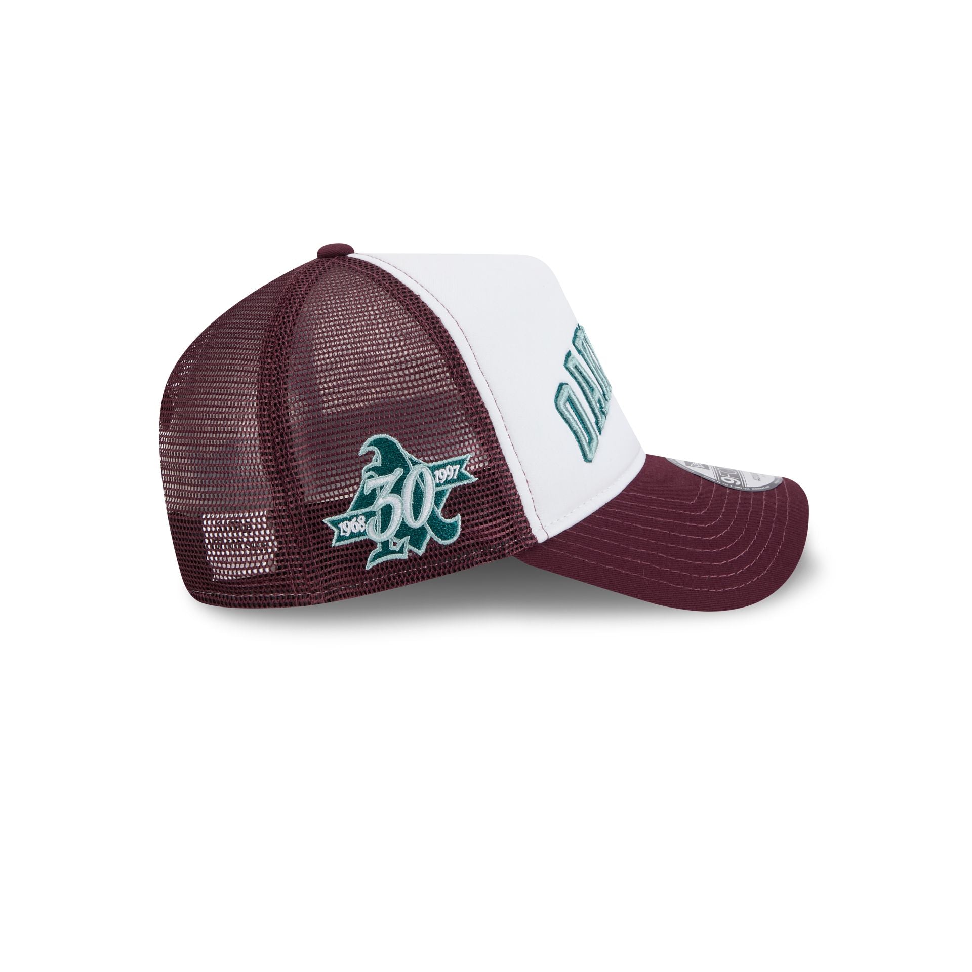 Athletics Optic White 9FORTY A-Frame Snapback Hat