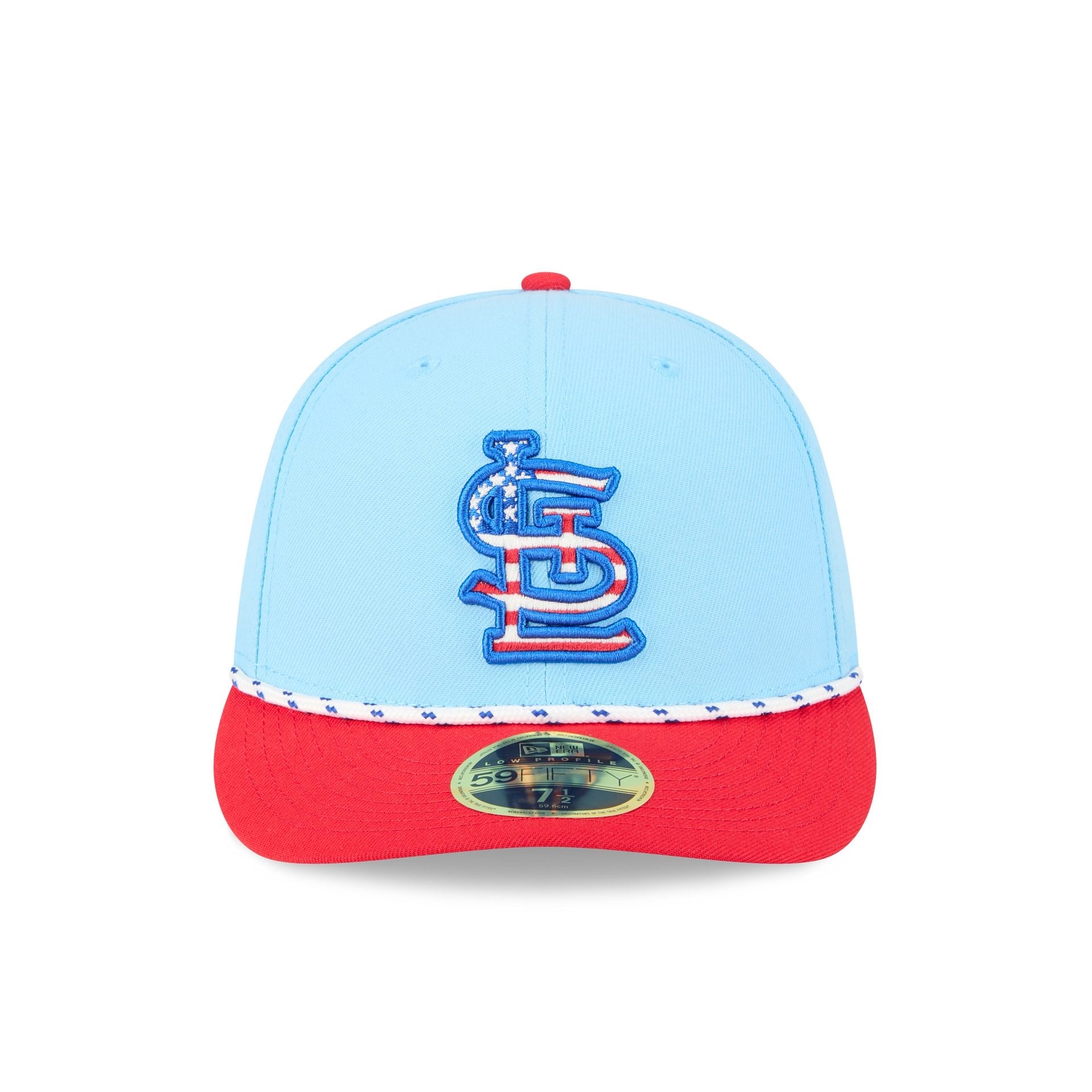 St. Louis Cardinals Independence Day 2025 Low Profile 59FIFTY Fitted Hat