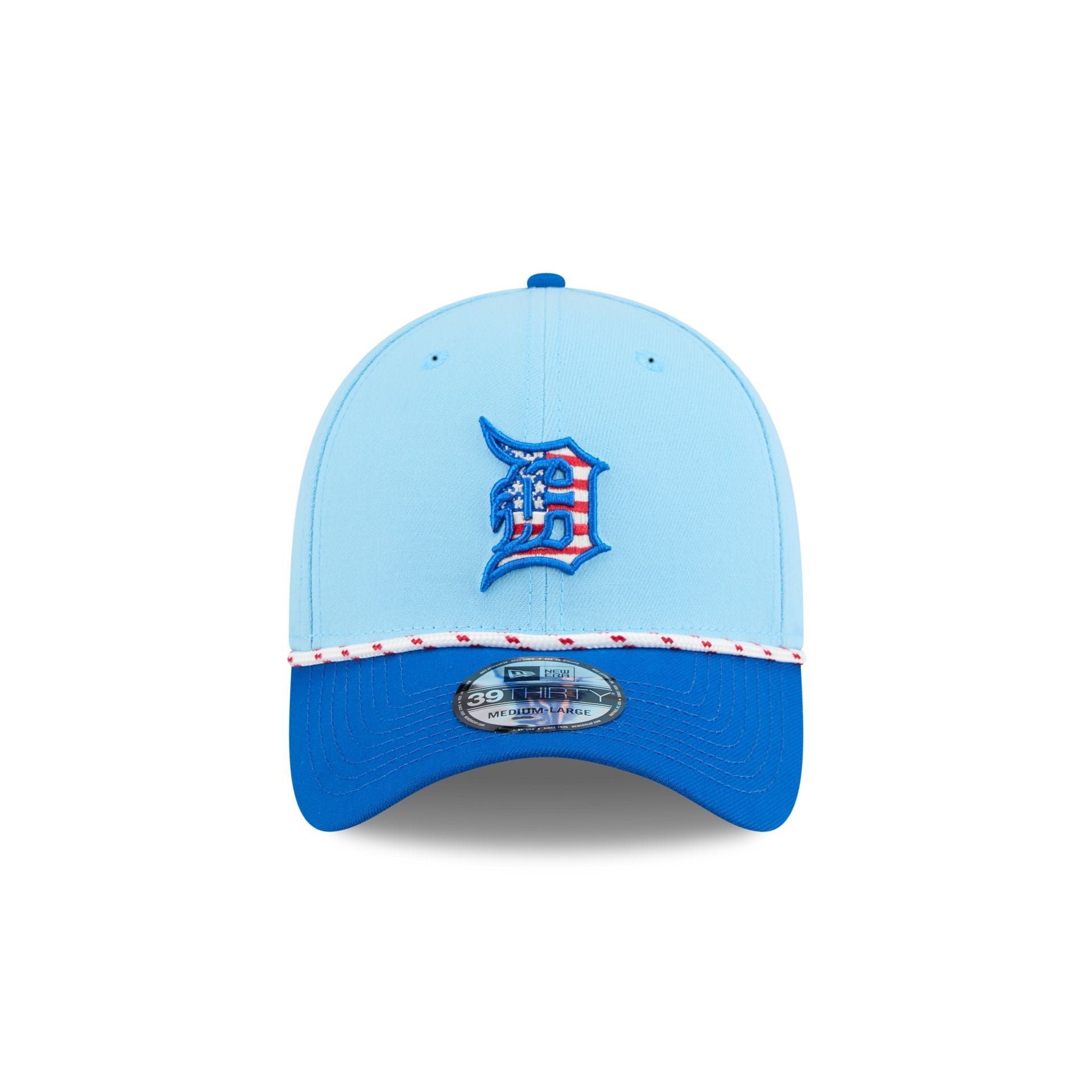 Detroit Tigers Independence Day 2025 39THIRTY Stretch Fit Hat
