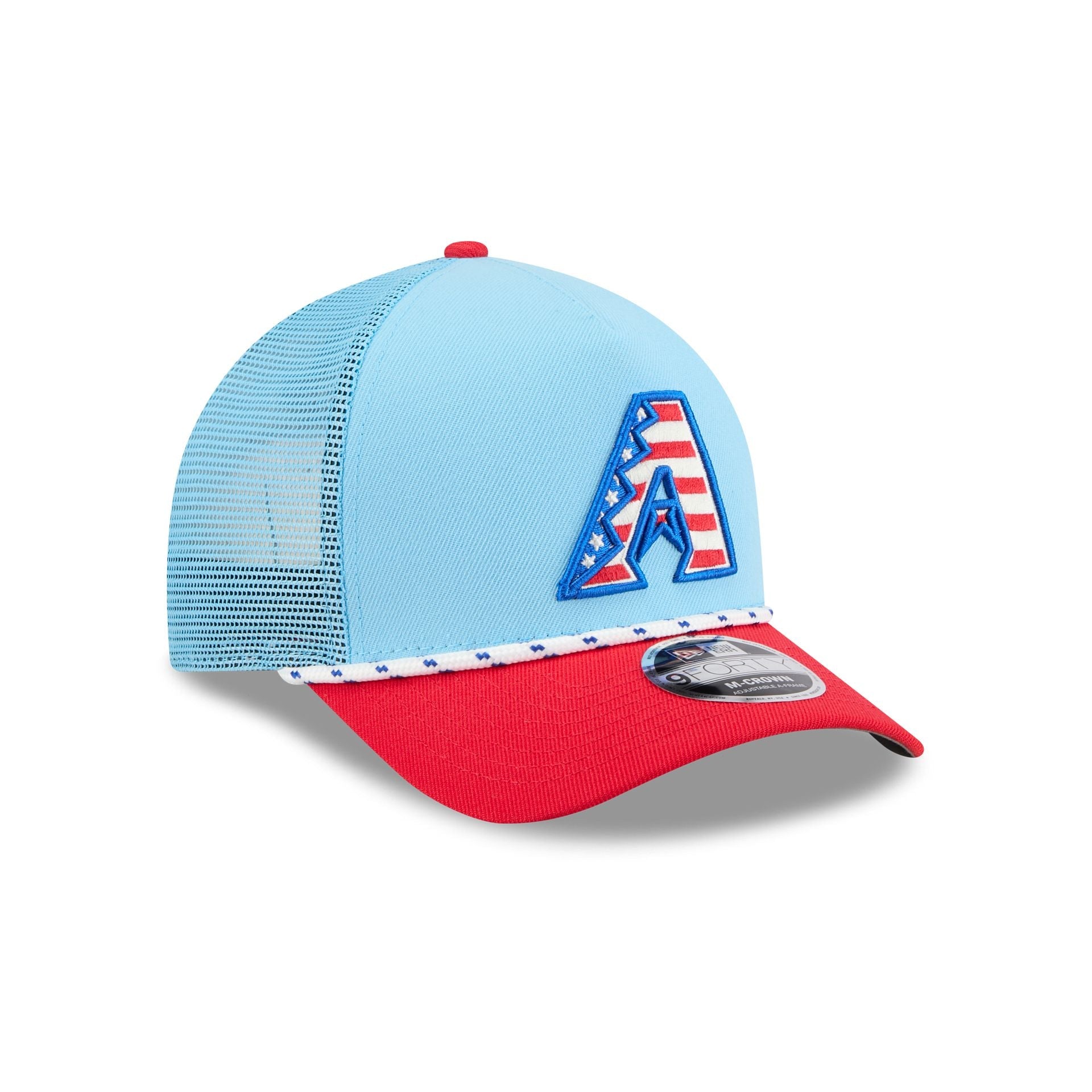Arizona Diamondbacks Independence Day 2025 9FORTY M-Crown A-Frame Trucker Hat