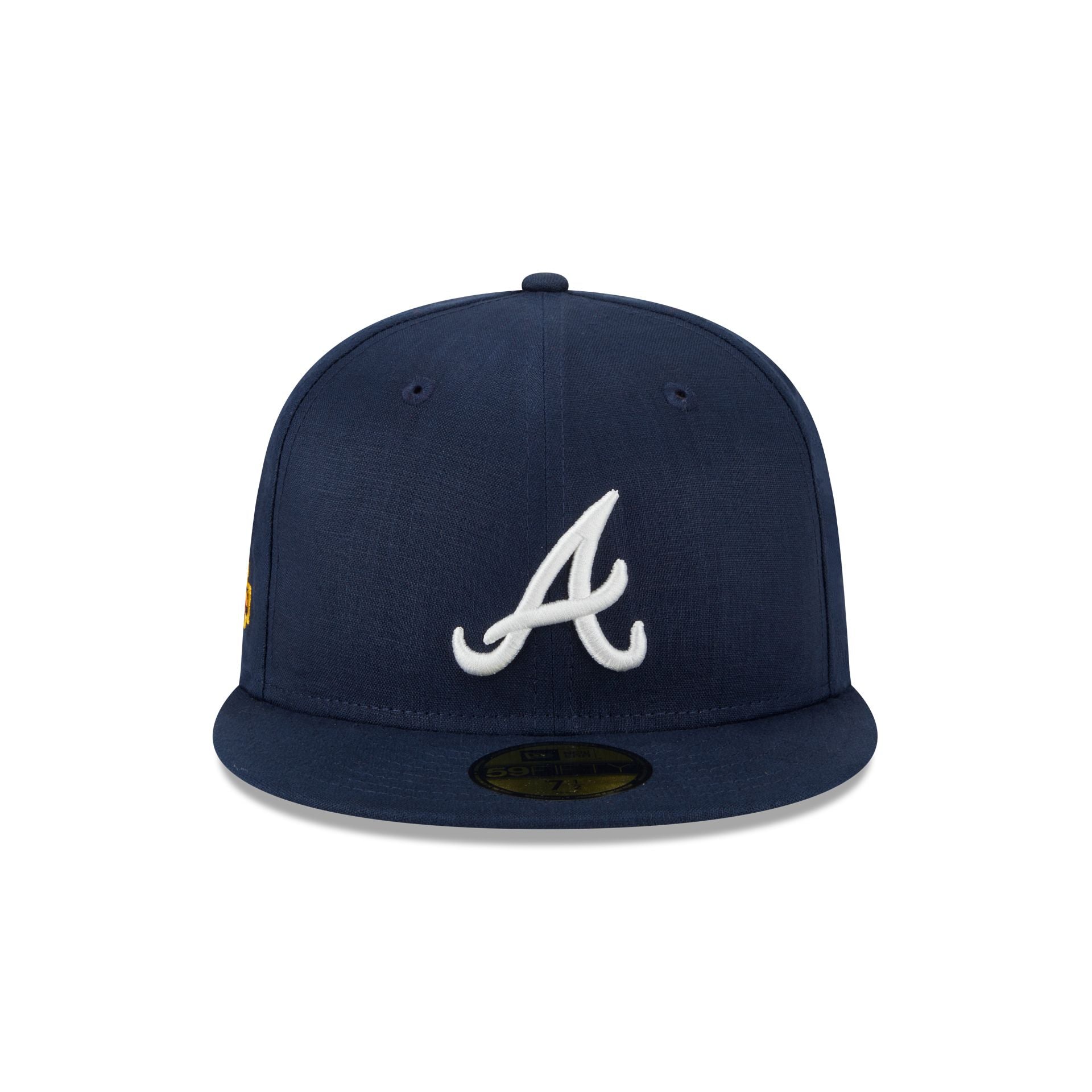 Team Linen Atlanta Braves 59FIFTY Fitted Hat