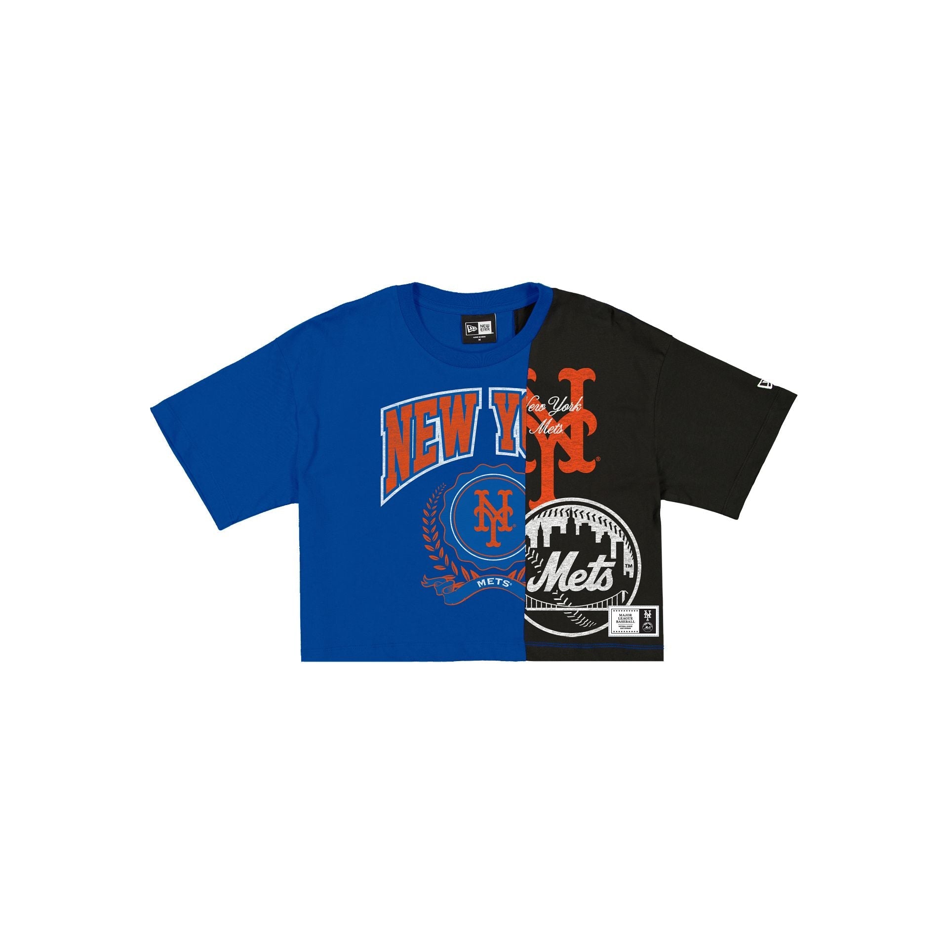 New York Mets Team Split Women's Short-Sleeve T-Shirt