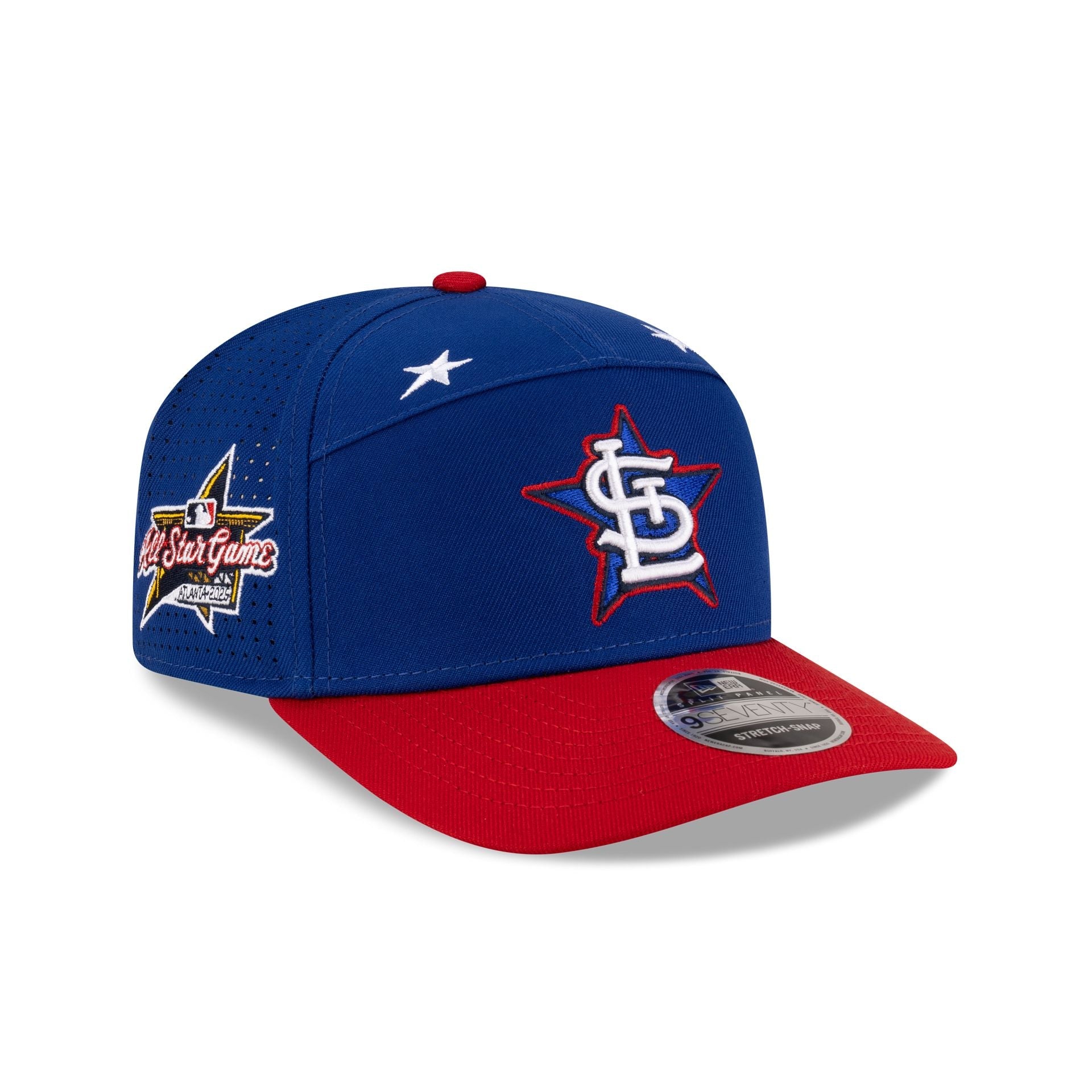 St. Louis Cardinals 2025 All-Star Game Workout Split Panel 9SEVENTY Stretch-Snap Hat