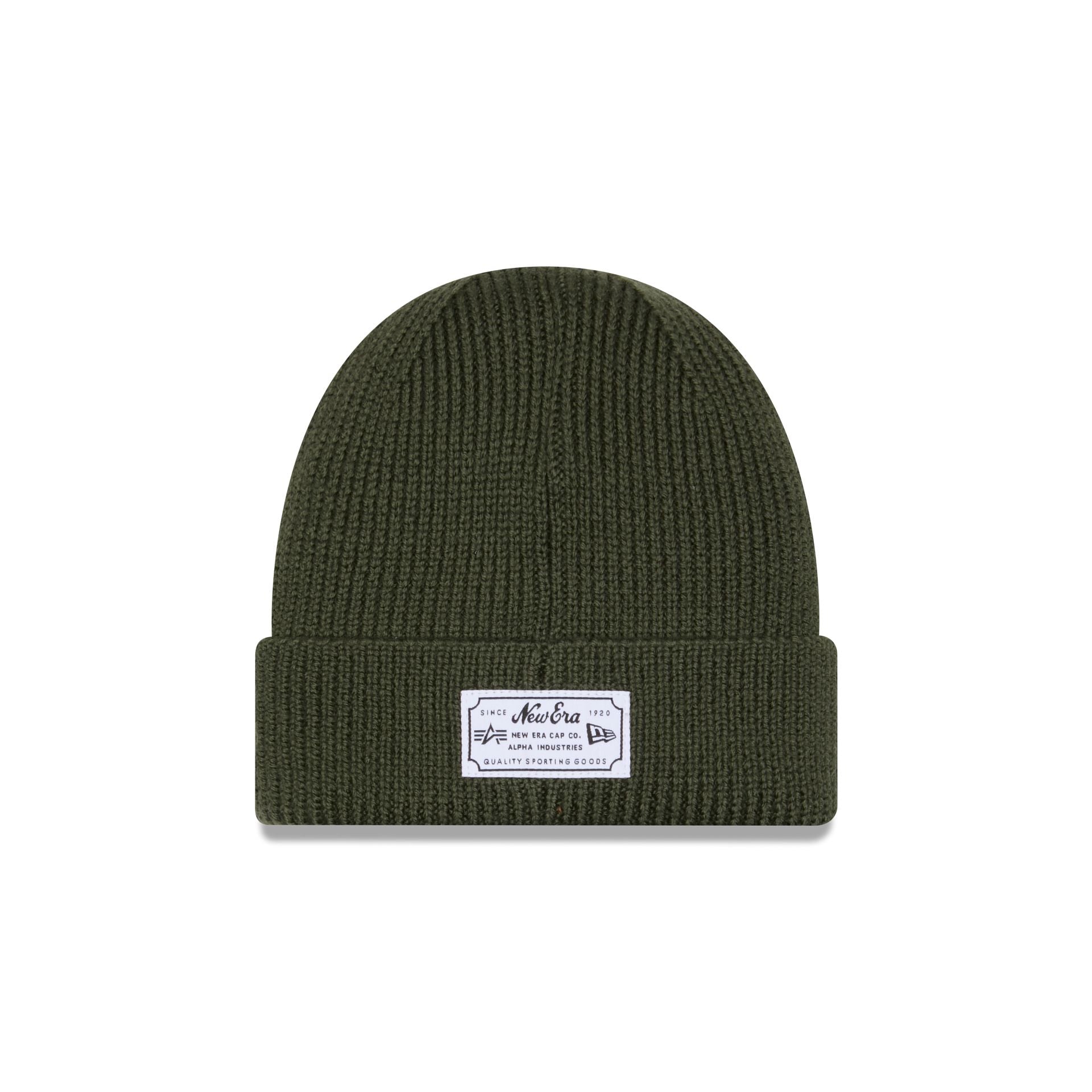 Alpha Industries x New York Mets Olive Green Cuff Knit Hat