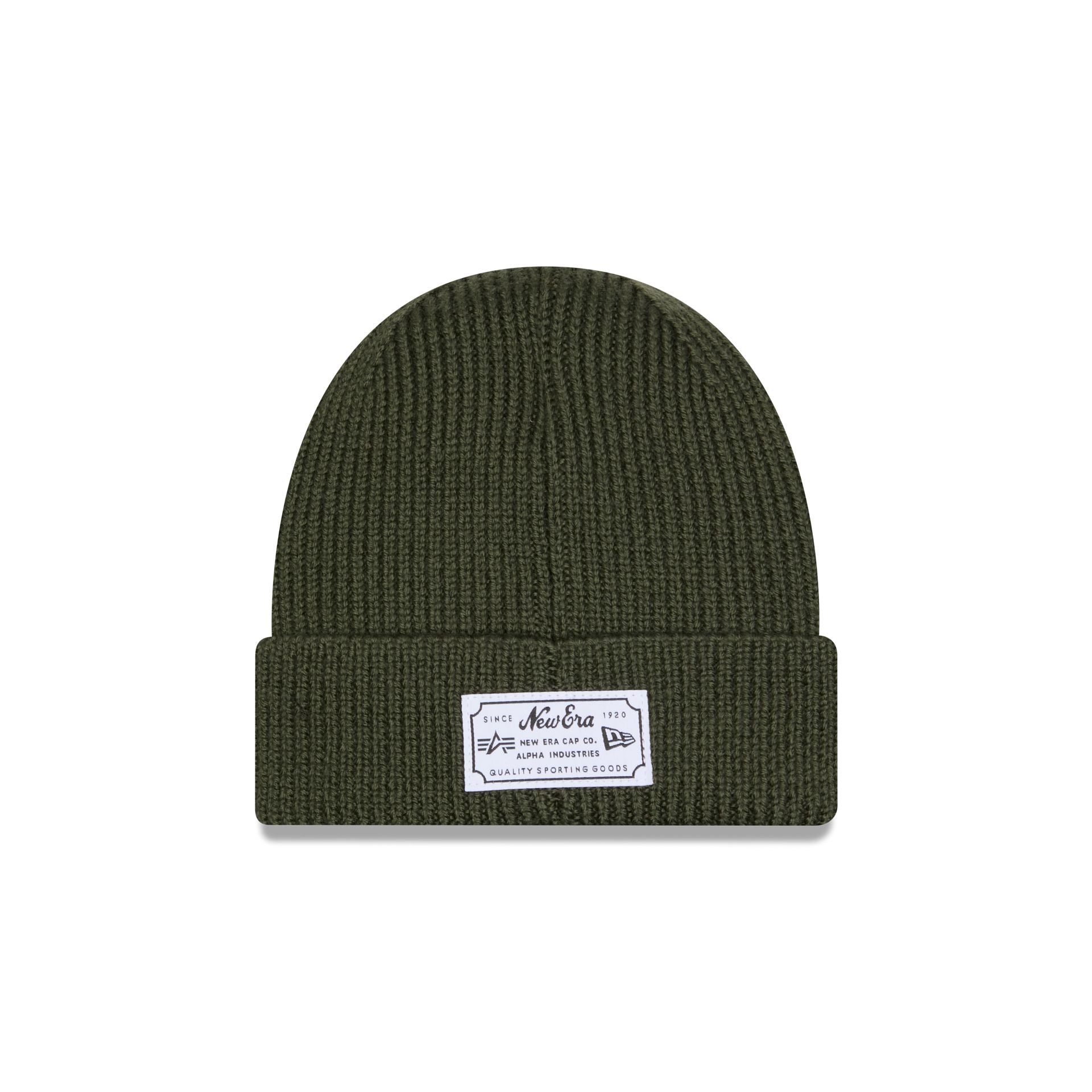Alpha Industries x Las Vegas Raiders Olive Green Cuff Knit Hat