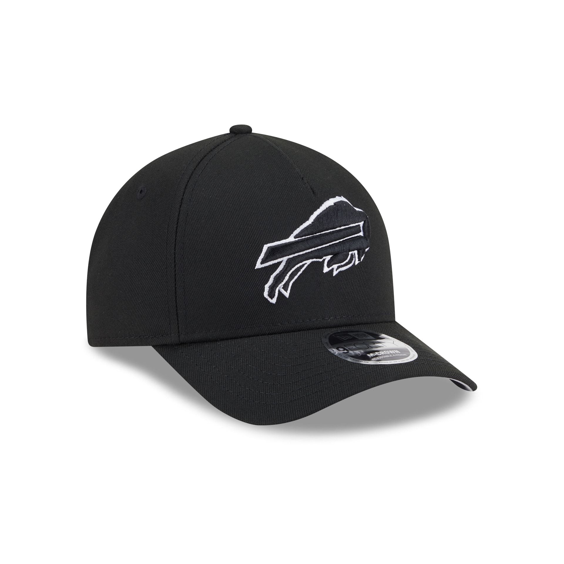 Buffalo Bills Black & White 9FORTY M-Crown A-Frame Snapback Hat