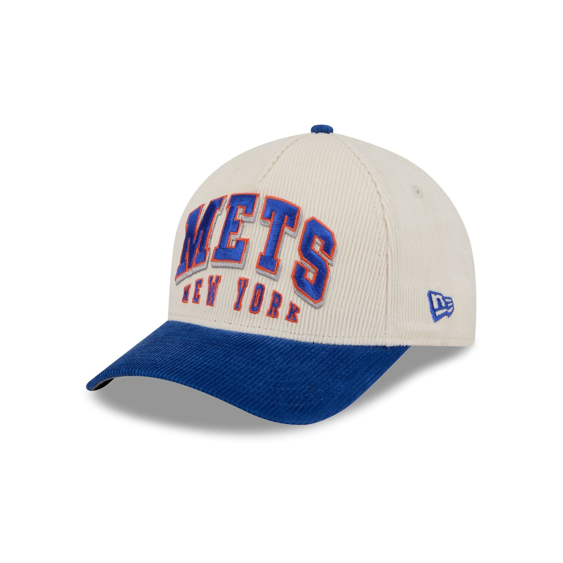 New York Mets Stacked Corduroy 9FORTY M-Crown A-Frame Snapback Hat