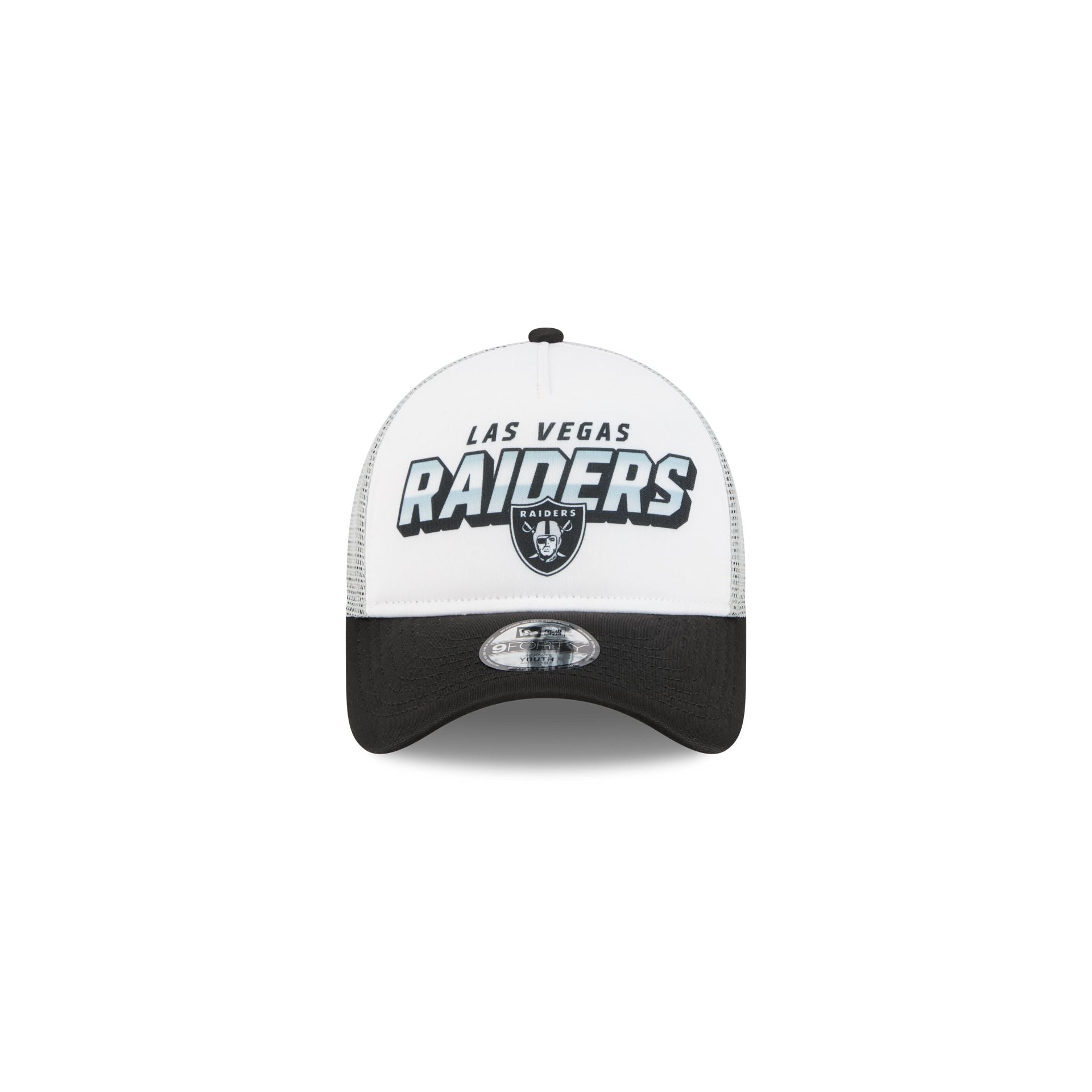 Las Vegas Raiders Shine Kids 9FORTY A-Frame Trucker Hat
