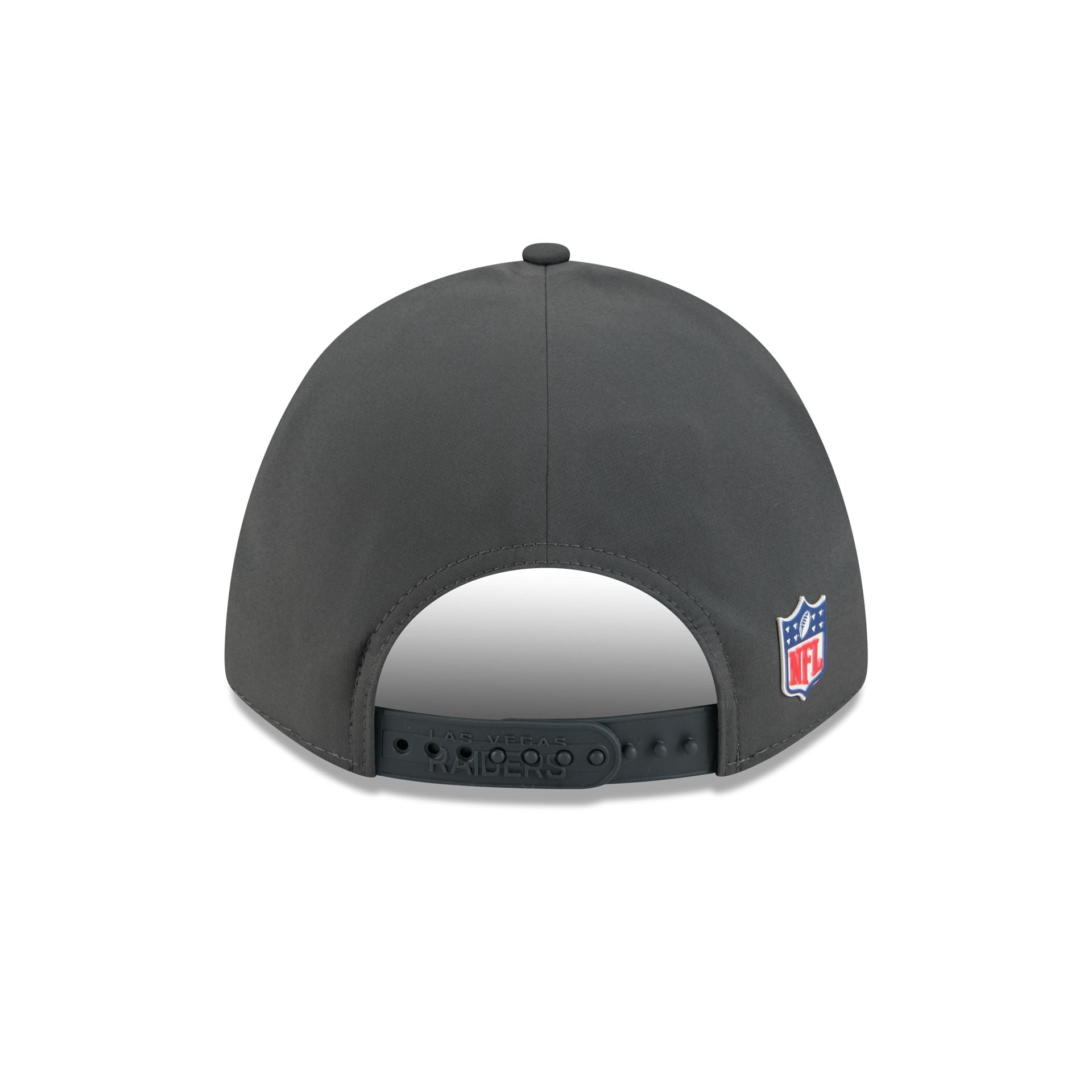 Las Vegas Raiders 2025 Sideline Cold Weather Steel Clouds 9FORTY M-Crown Snapback Hat