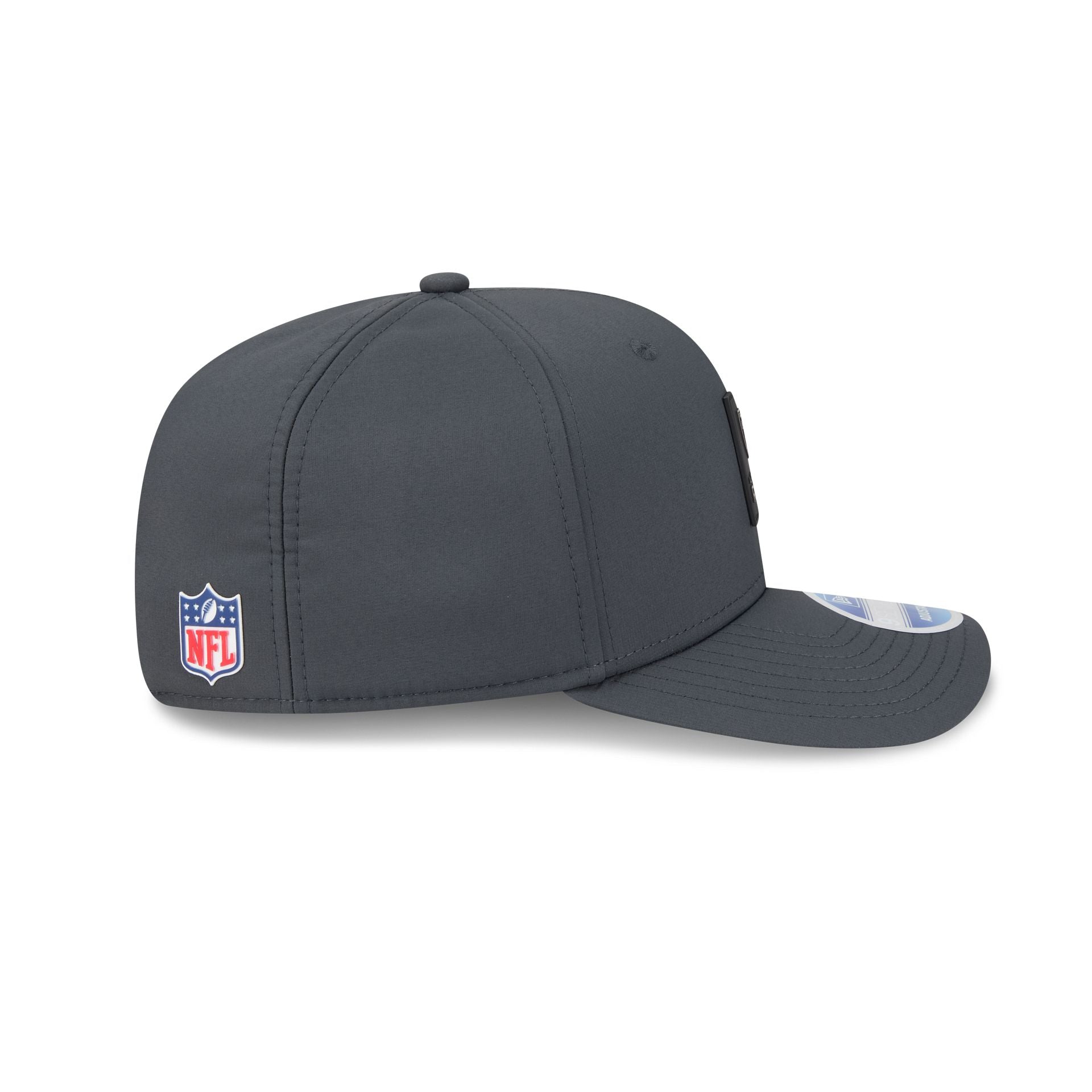 Las Vegas Raiders 2025 Sideline Cold Weather Steel Clouds 9SEVENTY Stretch-Snap Hat