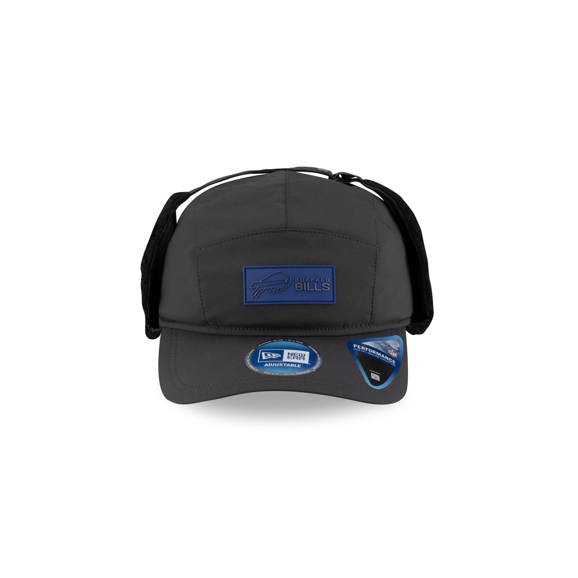 Buffalo Bills 2025 Sideline Cold Weather Steel Clouds Runner Dogear Adjustable Hat