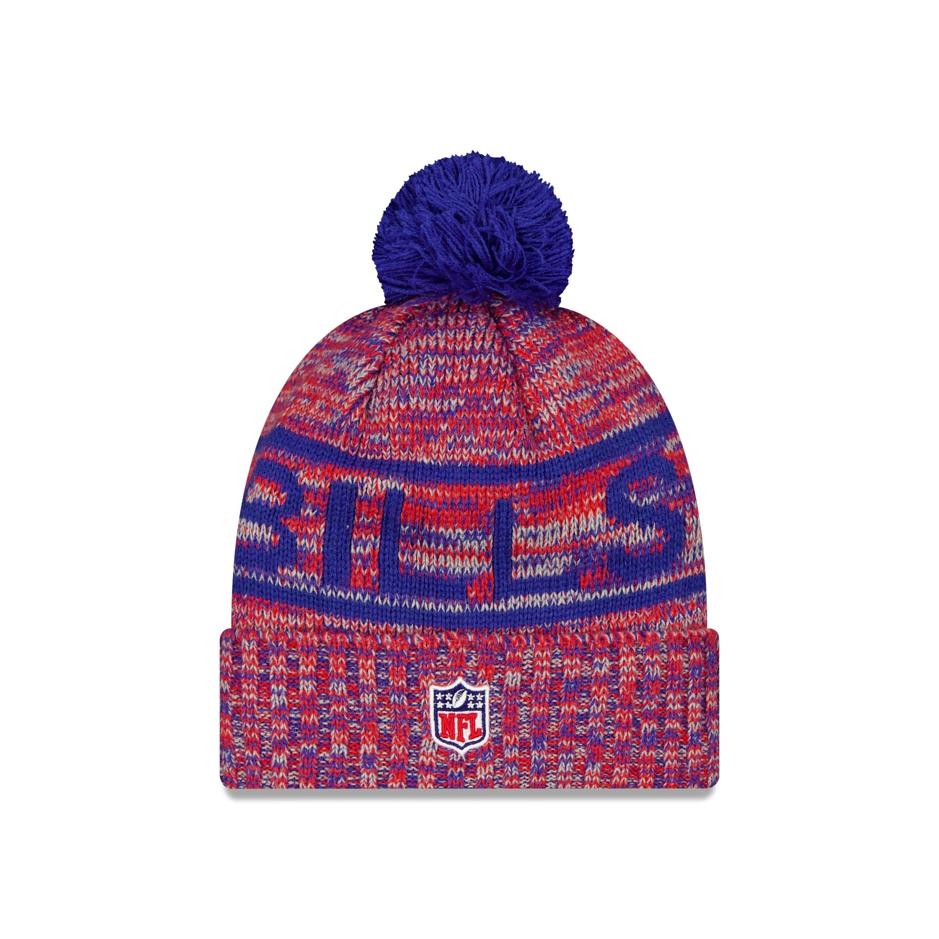 Buffalo Bills 2025 Sideline Cold Weather Pom Knit Hat