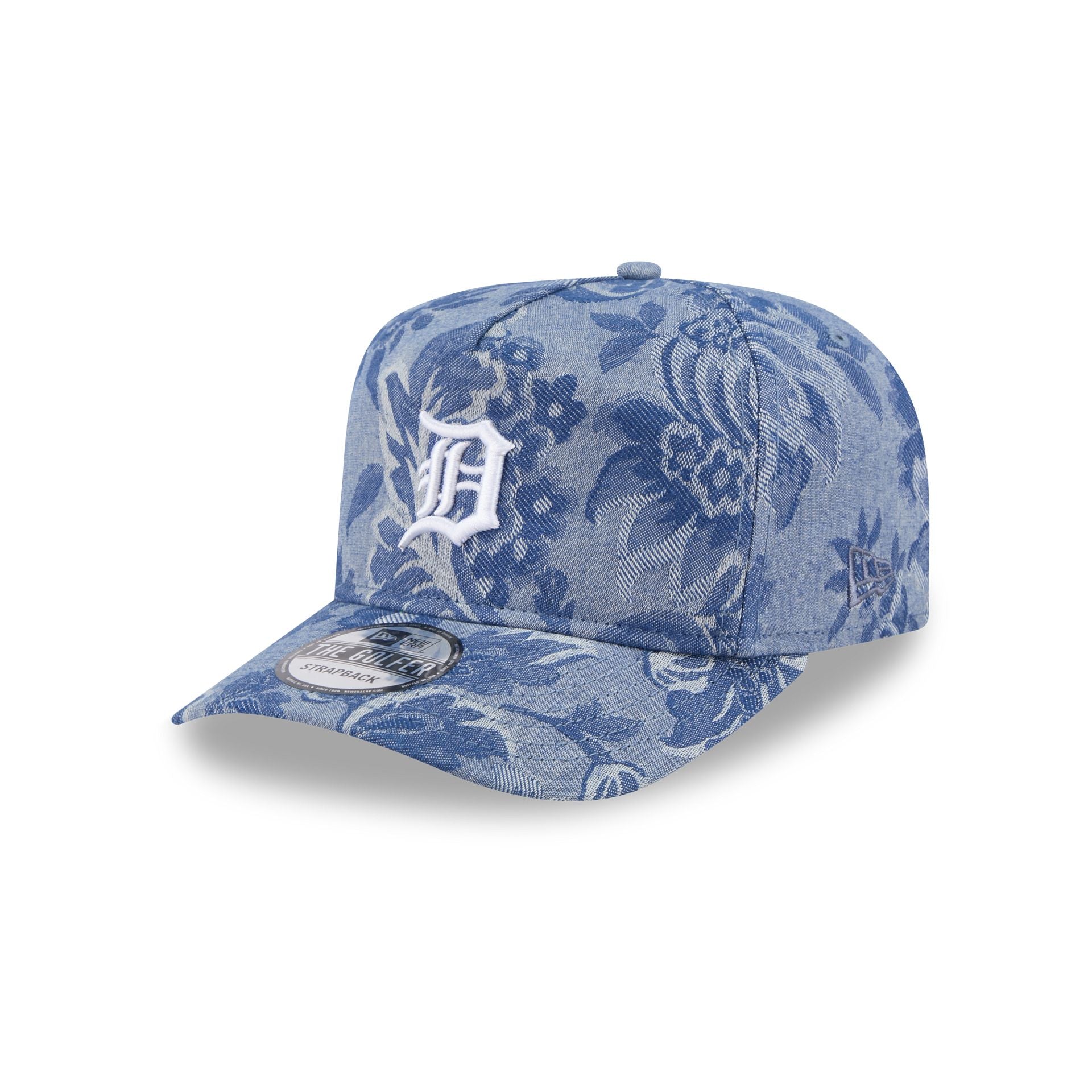 Detroit Tigers Denim Jacquard Golfer Hat