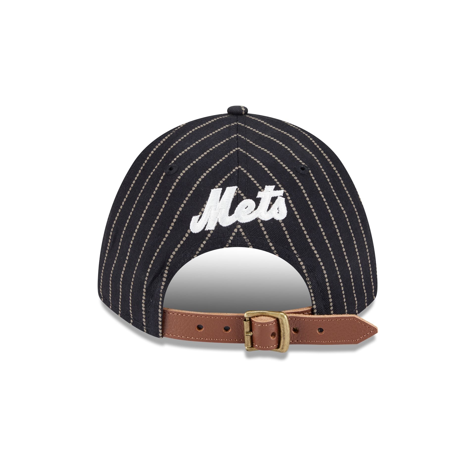 New York Mets Dotted Pinstripe 9FORTY M-Crown A-Frame Adjustable Hat