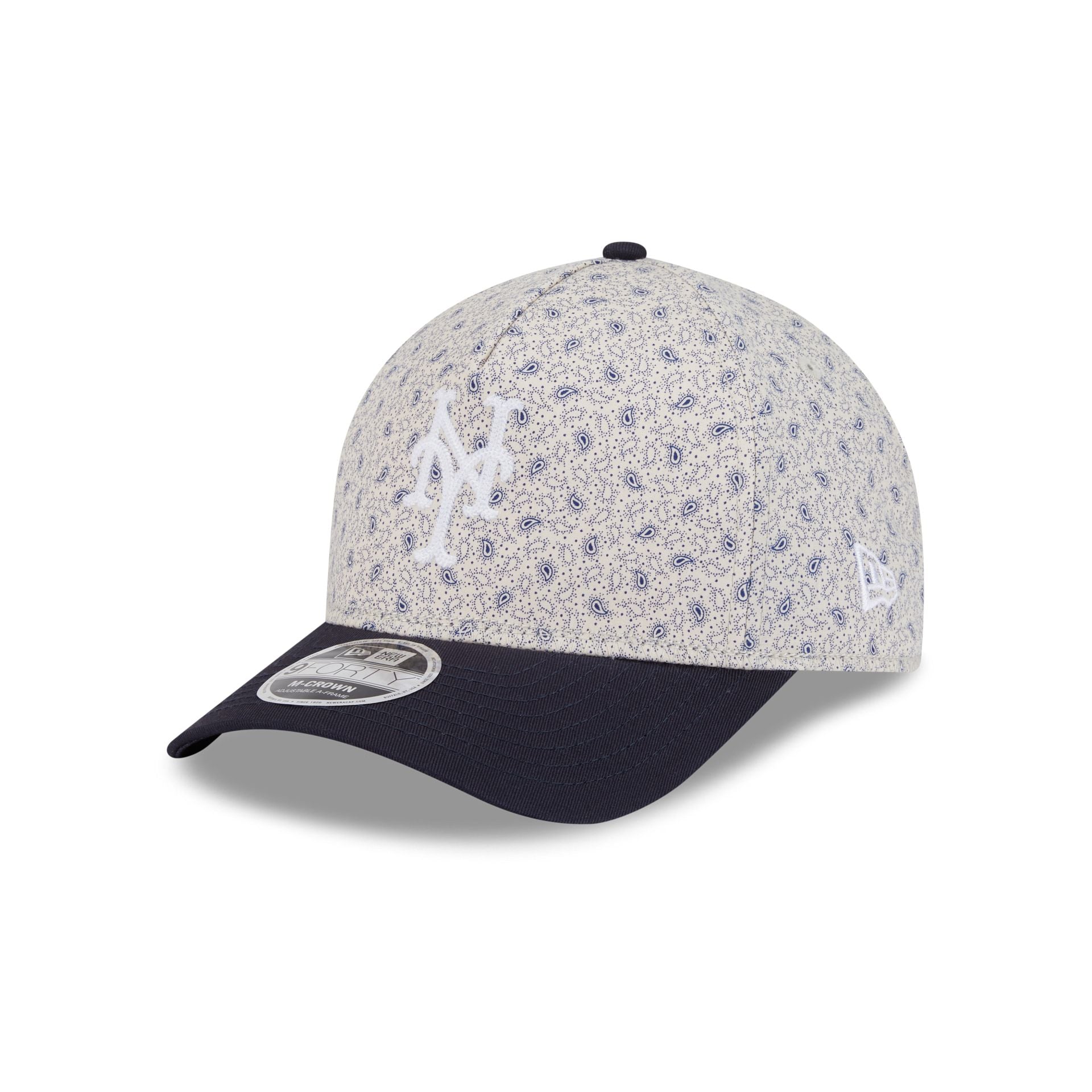 New York Mets Micro Print 9FORTY M-Crown A-Frame Adjustable Hat