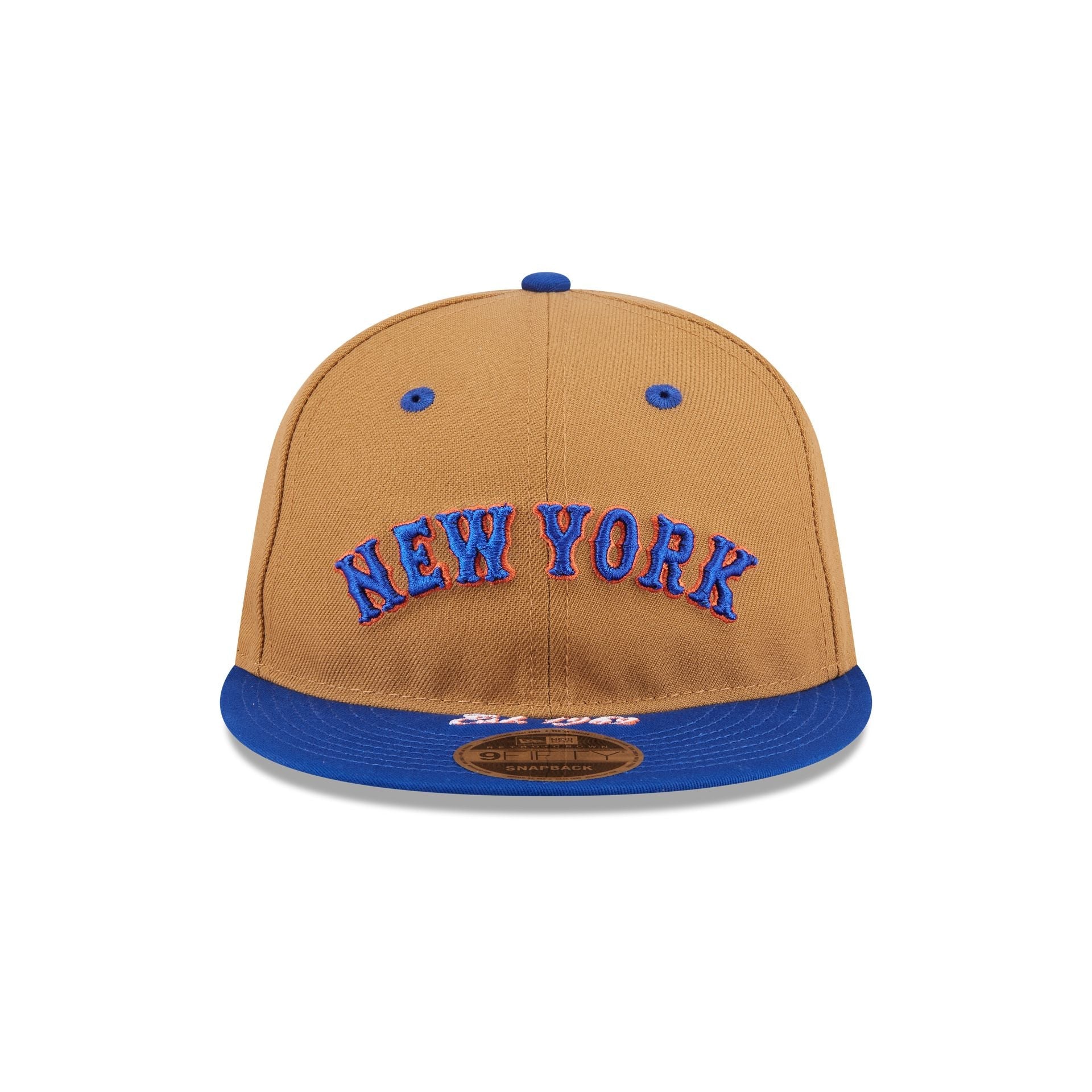 New York Mets Wheat Retro Crown 9FIFTY Snapback Hat