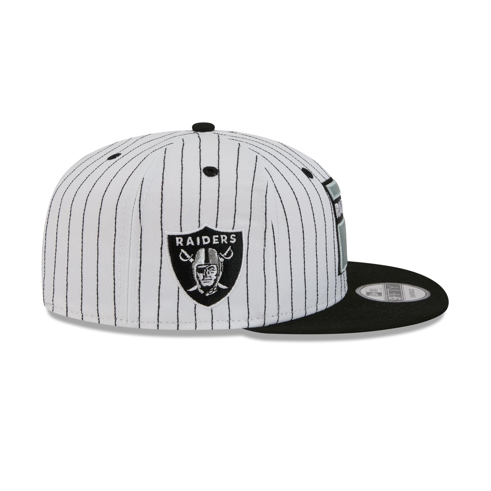 Las Vegas Raiders Deceptor Pinstripe 9FIFTY Snapback Hat