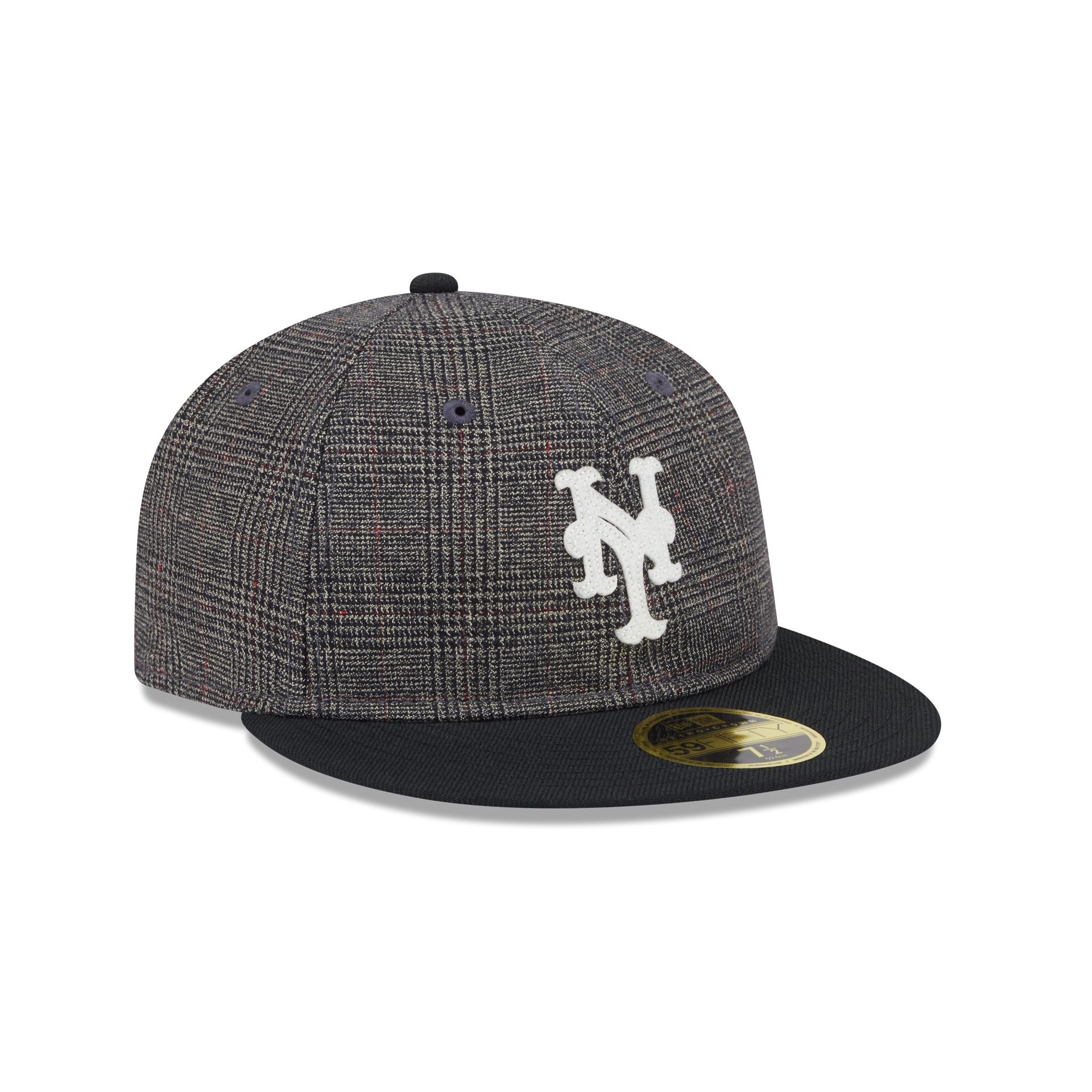 New York Mets Plaid Retro Crown 59FIFTY Fitted Hat