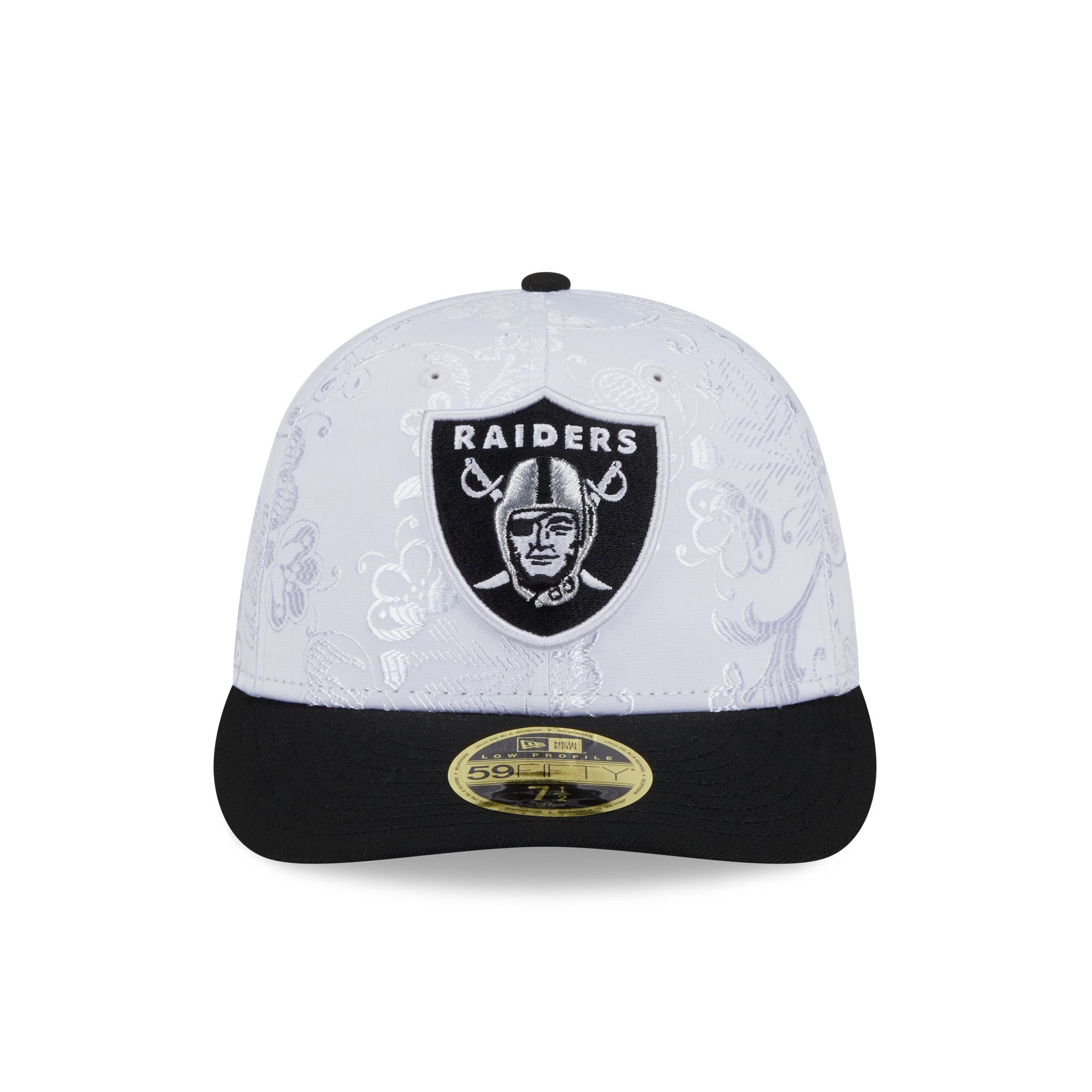 Las Vegas Raiders Floral Shine Low Profile 59FIFTY Fitted Hat